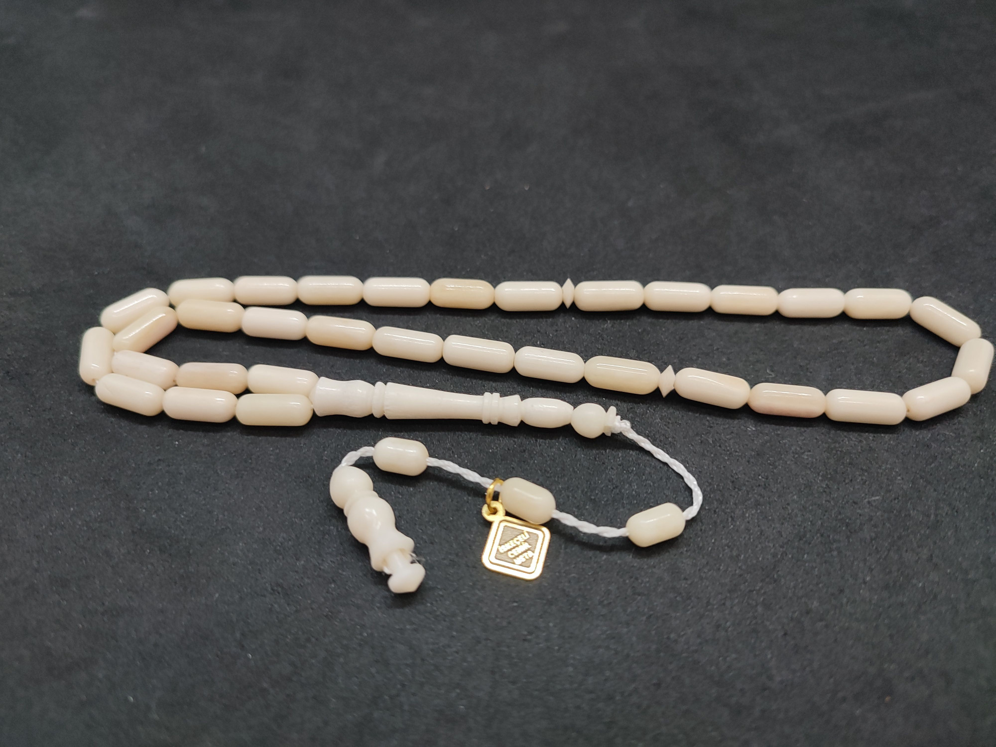 İskeçeli Cemil Usta Eseri Kuru Torna Yarı Özlü El Boy Naturel Balina Kemiği Sertifikalı 9694