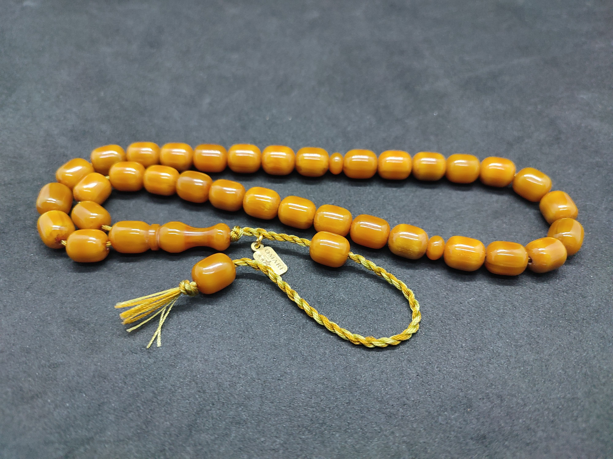 Osama Omari Usta Eseri 50 Yaşında Horoz İmame Havşalı Alman Faturan Tesbih Sertifikalı 9698 küçük resim 2