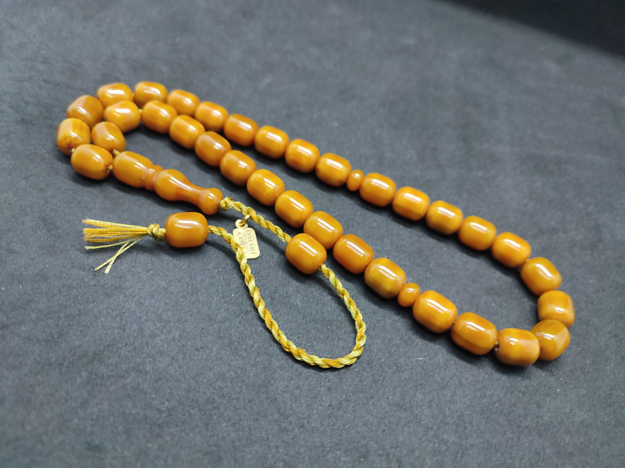 Osama Omari Usta Eseri 50 Yaşında Horoz İmame Havşalı Alman Faturan Tesbih Sertifikalı 9698 küçük resim 4