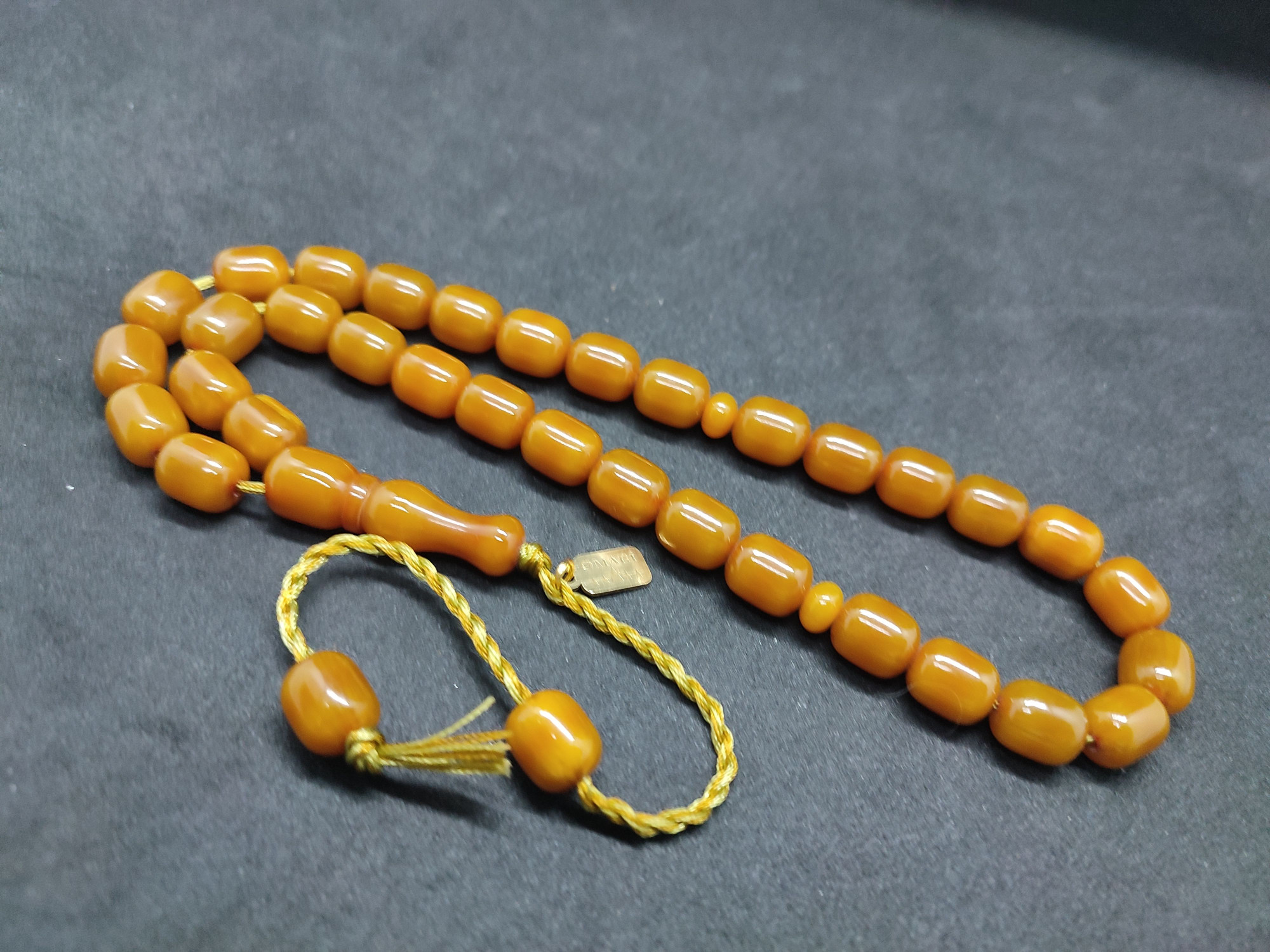 Osama Omari Usta Eseri 50 Yaşında Horoz İmame Havşalı Alman Faturan Tesbih Sertifikalı 9699 küçük resim 3