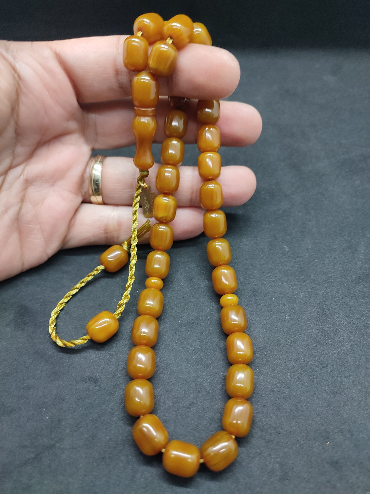 Osama Omari Usta Eseri 50 Yaşında Horoz İmame Havşalı Alman Faturan Tesbih Sertifikalı 9699 küçük resim 4