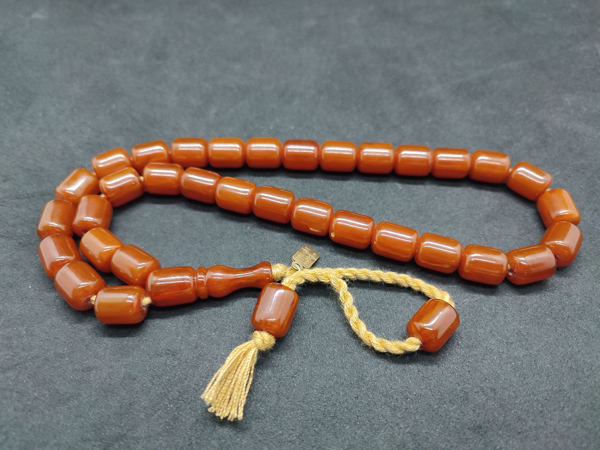 Osama Omari Usta Eseri 50 Yaşında Horoz İmame Havşalı Alman Faturan Tesbih Sertifikalı 9701 küçük resim 2