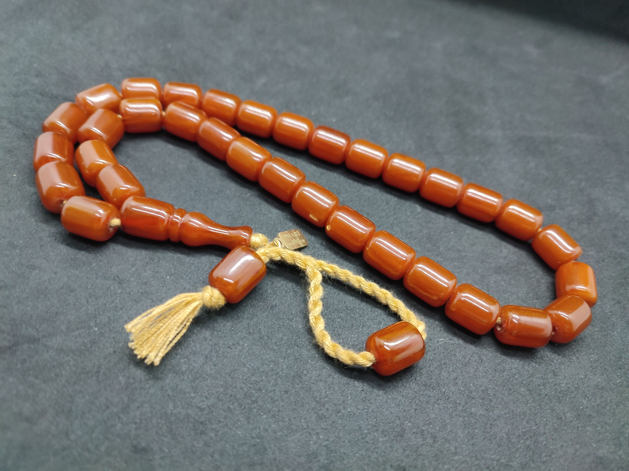 Osama Omari Usta Eseri 50 Yaşında Horoz İmame Havşalı Alman Faturan Tesbih Sertifikalı 9701 küçük resim 3