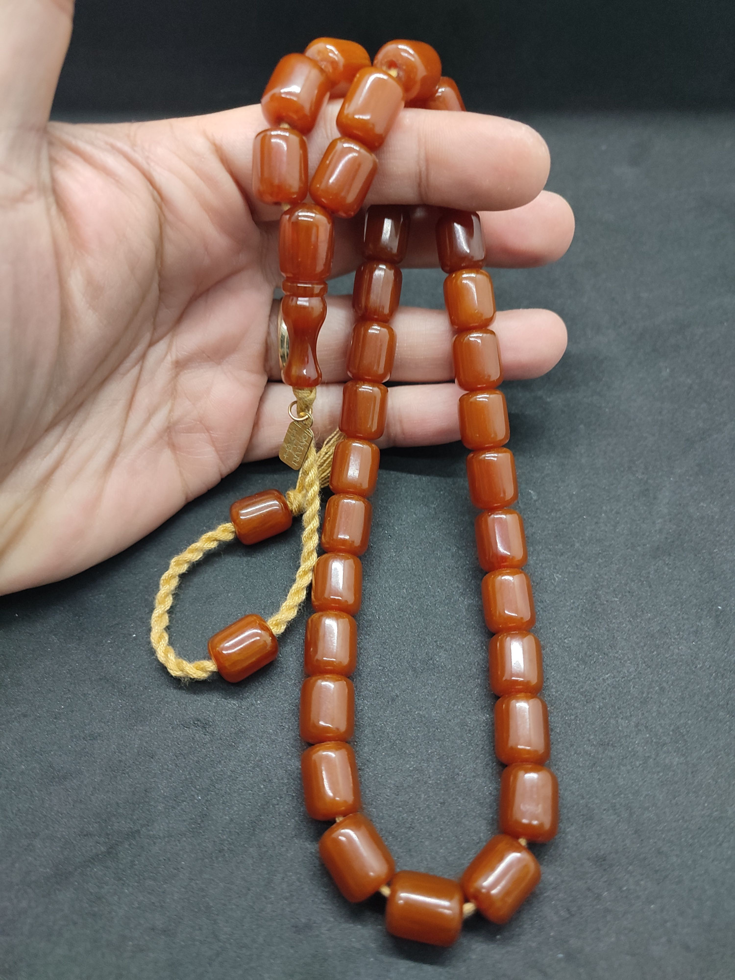 Osama Omari Usta Eseri 50 Yaşında Horoz İmame Havşalı Alman Faturan Tesbih Sertifikalı 9701 küçük resim 4