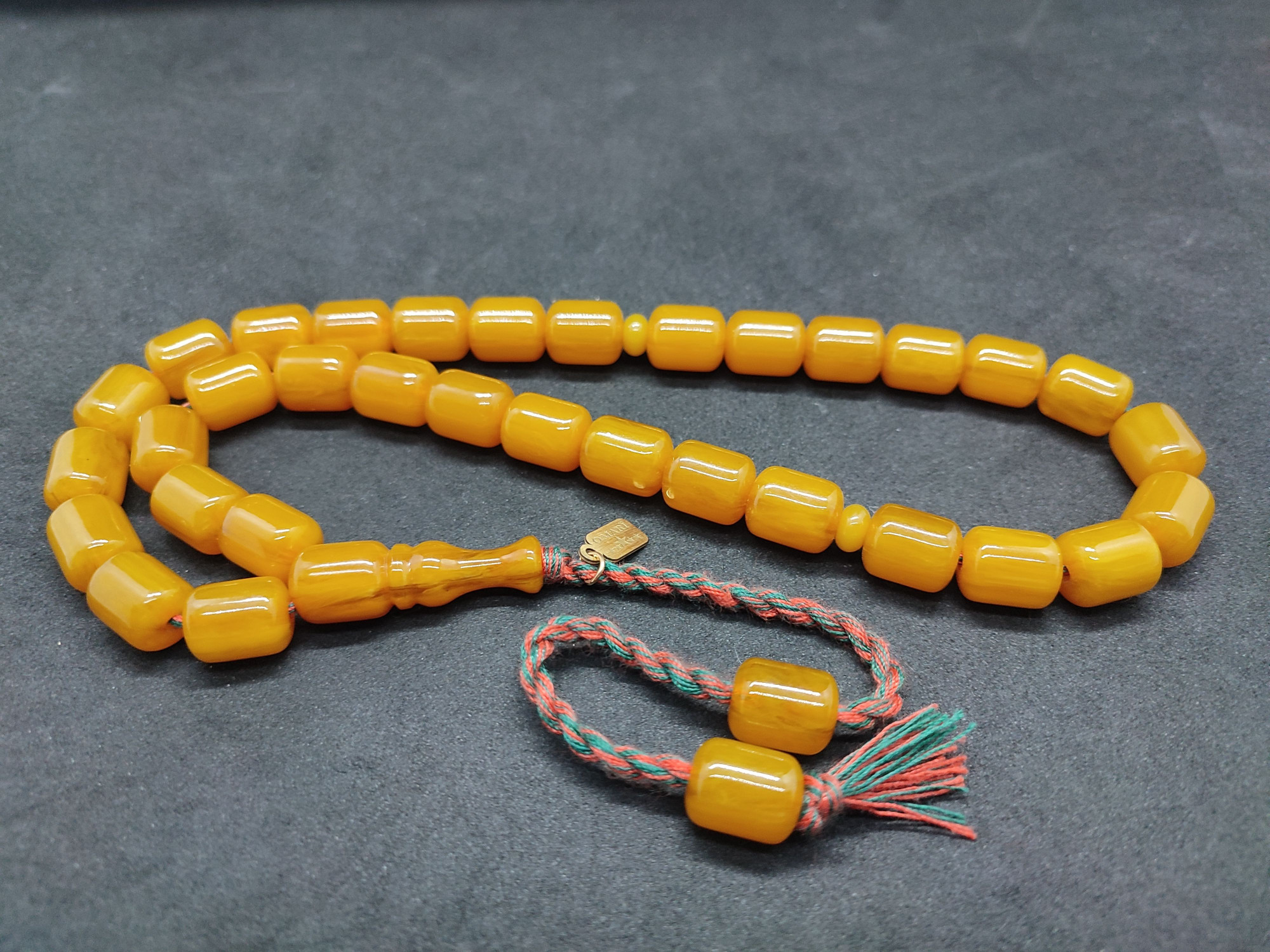 Osama Omari Usta Eseri 50 Yaşında Horoz İmame Havşalı Alman Faturan Tesbih Sertifikalı 9702 küçük resim 2