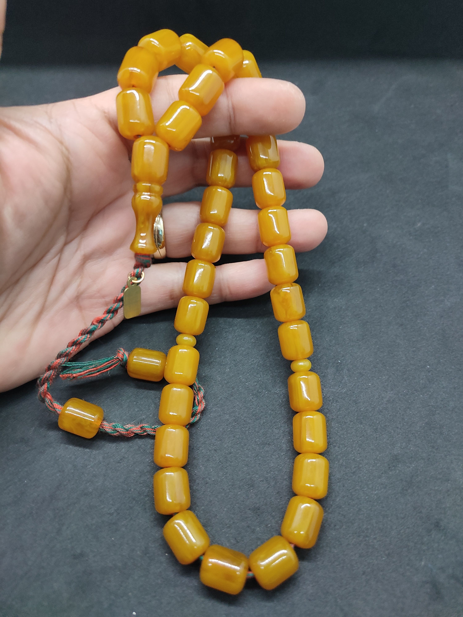 Osama Omari Usta Eseri 50 Yaşında Horoz İmame Havşalı Alman Faturan Tesbih Sertifikalı 9702 küçük resim 4