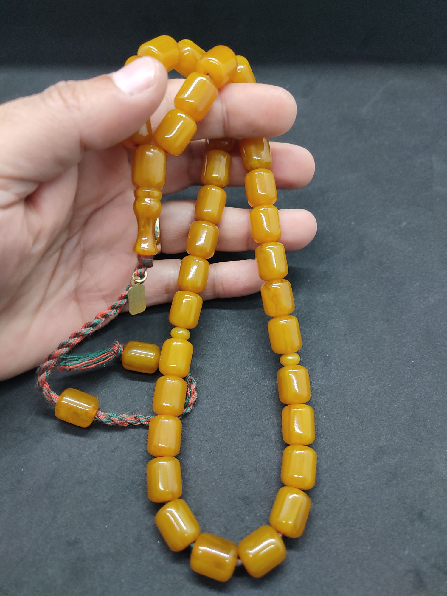 Osama Omari Usta Eseri 50 Yaşında Horoz İmame Havşalı Alman Faturan Tesbih Sertifikalı 9702 küçük resim 5