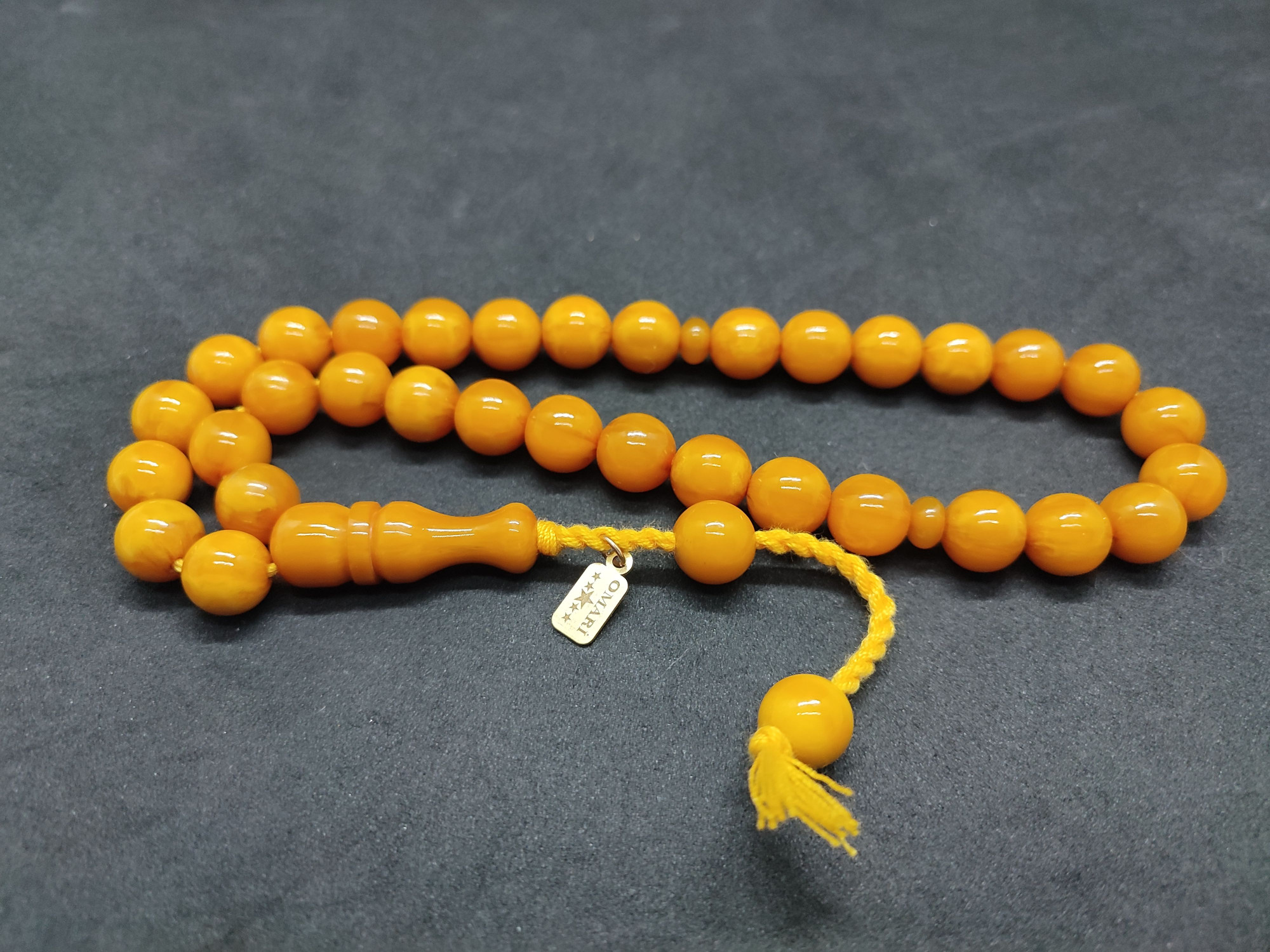 Osama Omari Usta Eseri 50 Yaşında Horoz İmame Havşalı Alman Faturan Tesbih Sertifikalı 9703 küçük resim 2