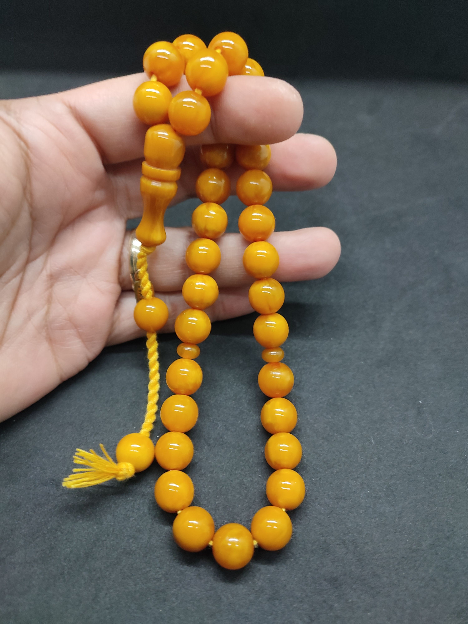 Osama Omari Usta Eseri 50 Yaşında Horoz İmame Havşalı Alman Faturan Tesbih Sertifikalı 9703 küçük resim 3