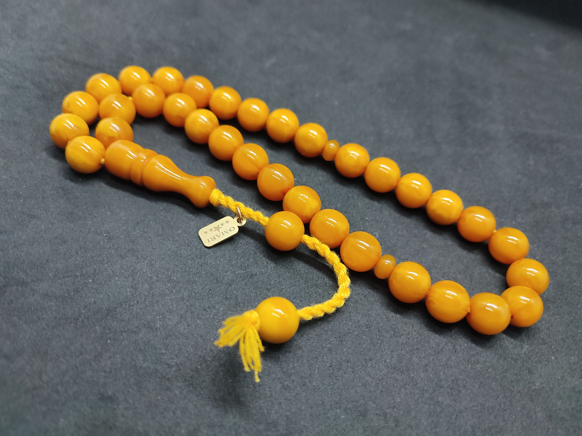 Osama Omari Usta Eseri 50 Yaşında Horoz İmame Havşalı Alman Faturan Tesbih Sertifikalı 9703 küçük resim 4