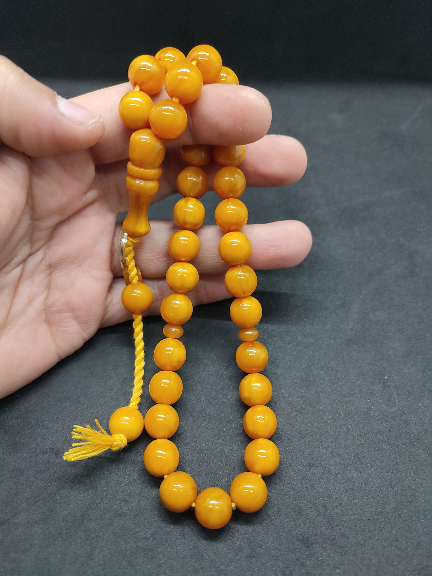 Osama Omari Usta Eseri 50 Yaşında Horoz İmame Havşalı Alman Faturan Tesbih Sertifikalı 9703 küçük resim 5