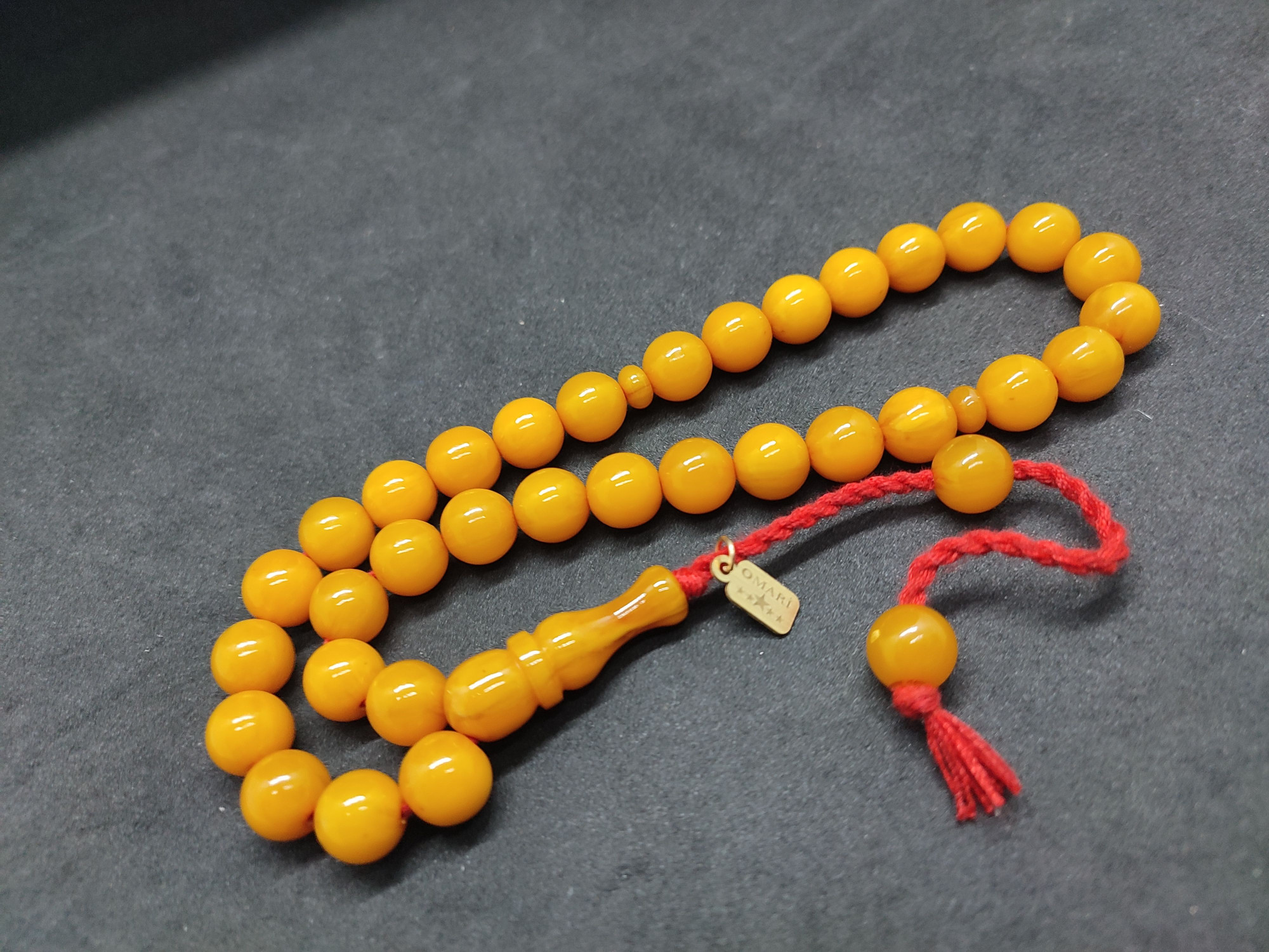 Osama Omari Usta Eseri 50 Yaşında Horoz İmame Havşalı Alman Faturan Tesbih Sertifikalı 9704 küçük resim 2