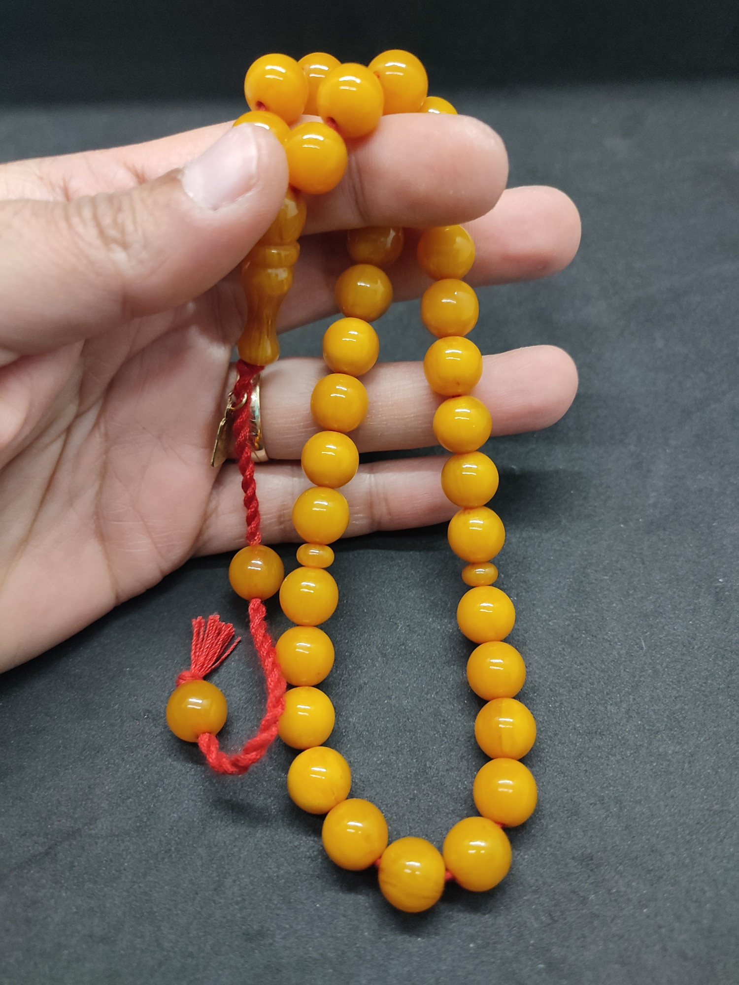 Osama Omari Usta Eseri 50 Yaşında Horoz İmame Havşalı Alman Faturan Tesbih Sertifikalı 9704 küçük resim 5