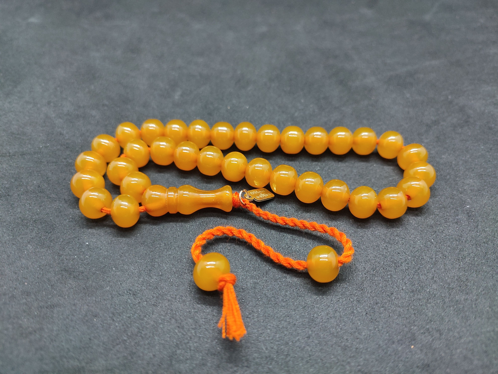 Osama Omari Usta Eseri 50 Yaşında Horoz İmame Havşalı Alman Faturan Tesbih Sertifikalı 9705 küçük resim 2