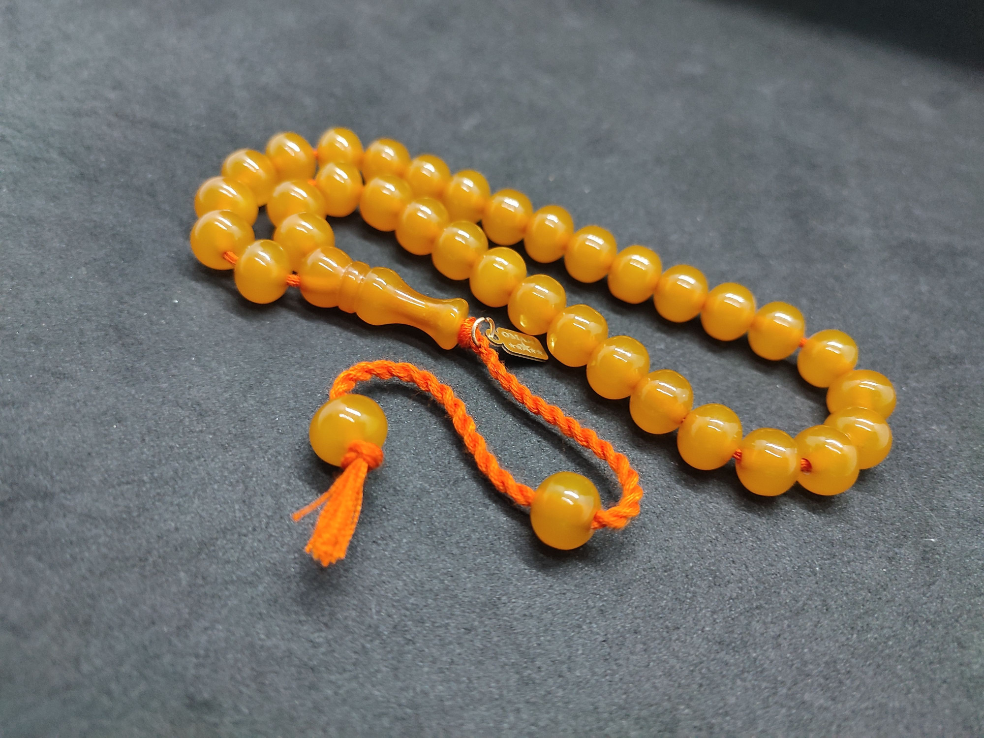 Osama Omari Usta Eseri 50 Yaşında Horoz İmame Havşalı Alman Faturan Tesbih Sertifikalı 9705 küçük resim 4