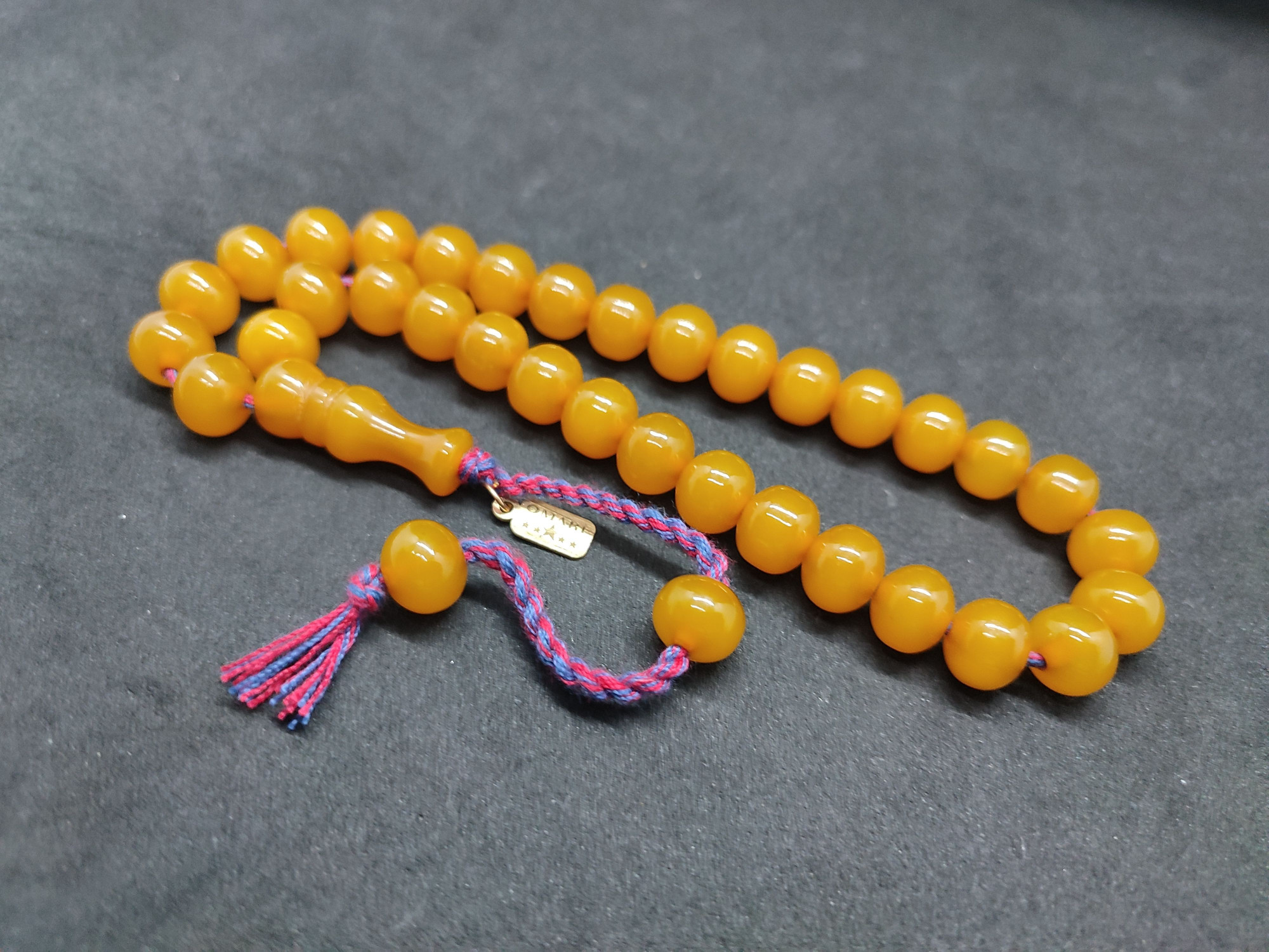 Osama Omari Usta Eseri 50 Yaşında Horoz İmame Havşalı Alman Faturan Tesbih Sertifikalı 9706 küçük resim 4