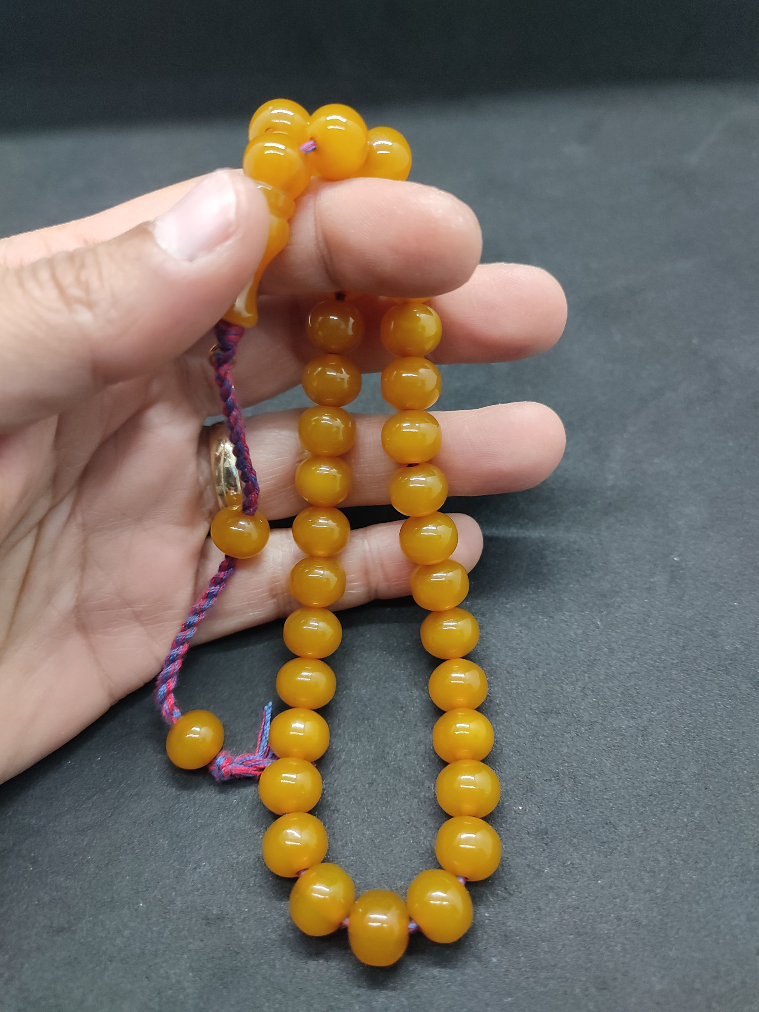 Osama Omari Usta Eseri 50 Yaşında Horoz İmame Havşalı Alman Faturan Tesbih Sertifikalı 9706 küçük resim 5