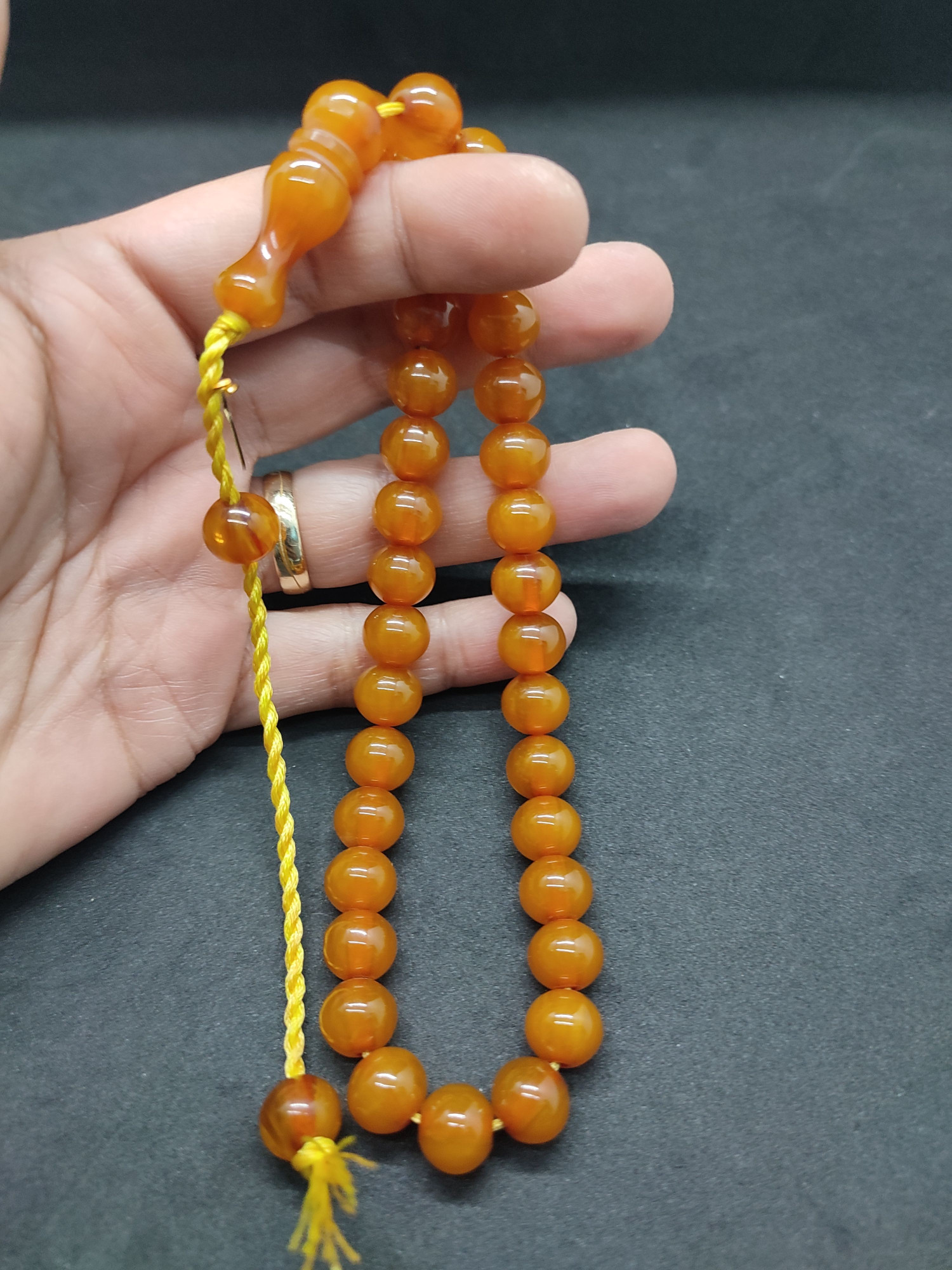 Osama Omari Usta Eseri 50 Yaşında Horoz İmame Havşalı Alman Faturan Tesbih Sertifikalı 9707 küçük resim 3