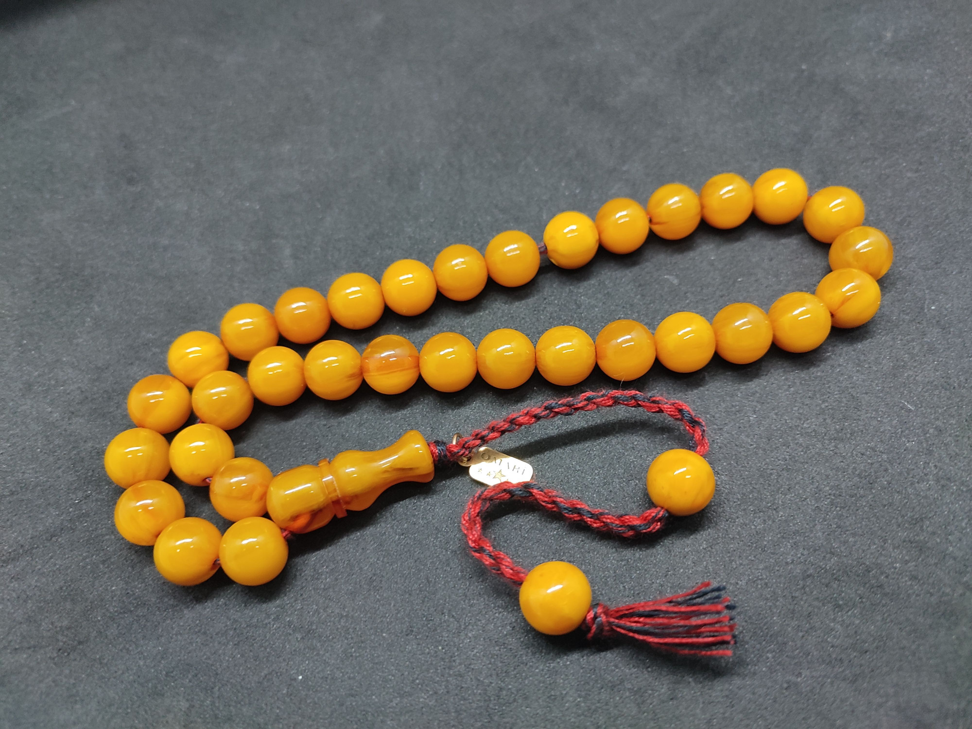 Osama Omari Usta Eseri 50 Yaşında Horoz İmame Havşalı Alman Faturan Tesbih Sertifikalı 9708 küçük resim 2