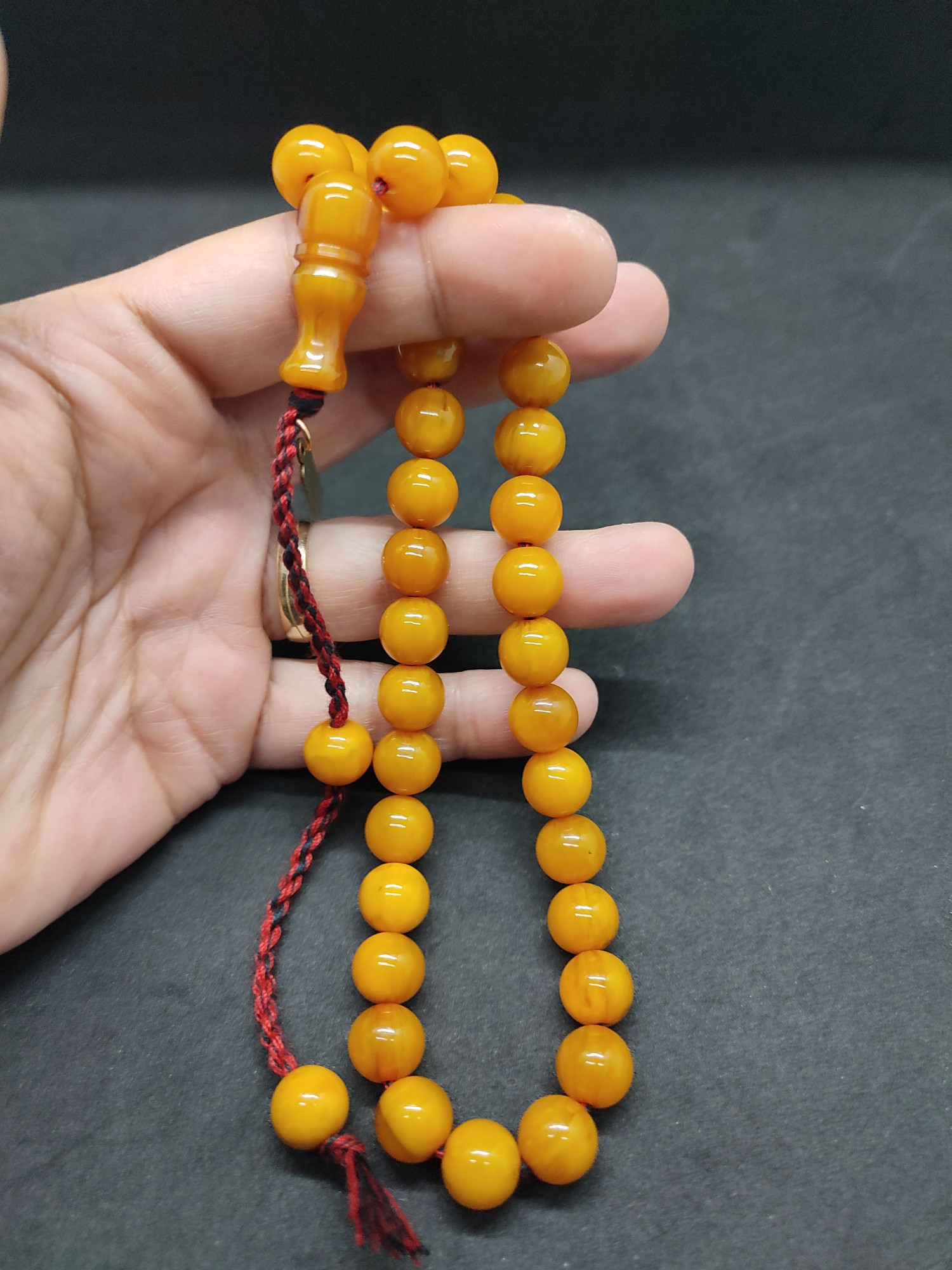 Osama Omari Usta Eseri 50 Yaşında Horoz İmame Havşalı Alman Faturan Tesbih Sertifikalı 9708 küçük resim 3