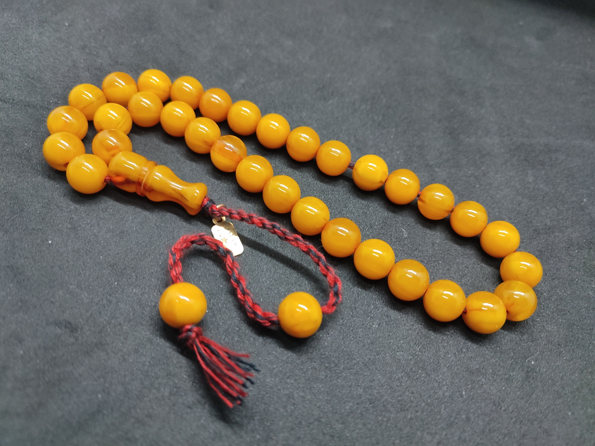 Osama Omari Usta Eseri 50 Yaşında Horoz İmame Havşalı Alman Faturan Tesbih Sertifikalı 9708 küçük resim 4