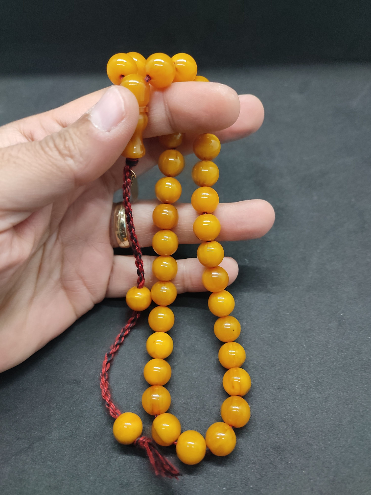 Osama Omari Usta Eseri 50 Yaşında Horoz İmame Havşalı Alman Faturan Tesbih Sertifikalı 9708 küçük resim 5