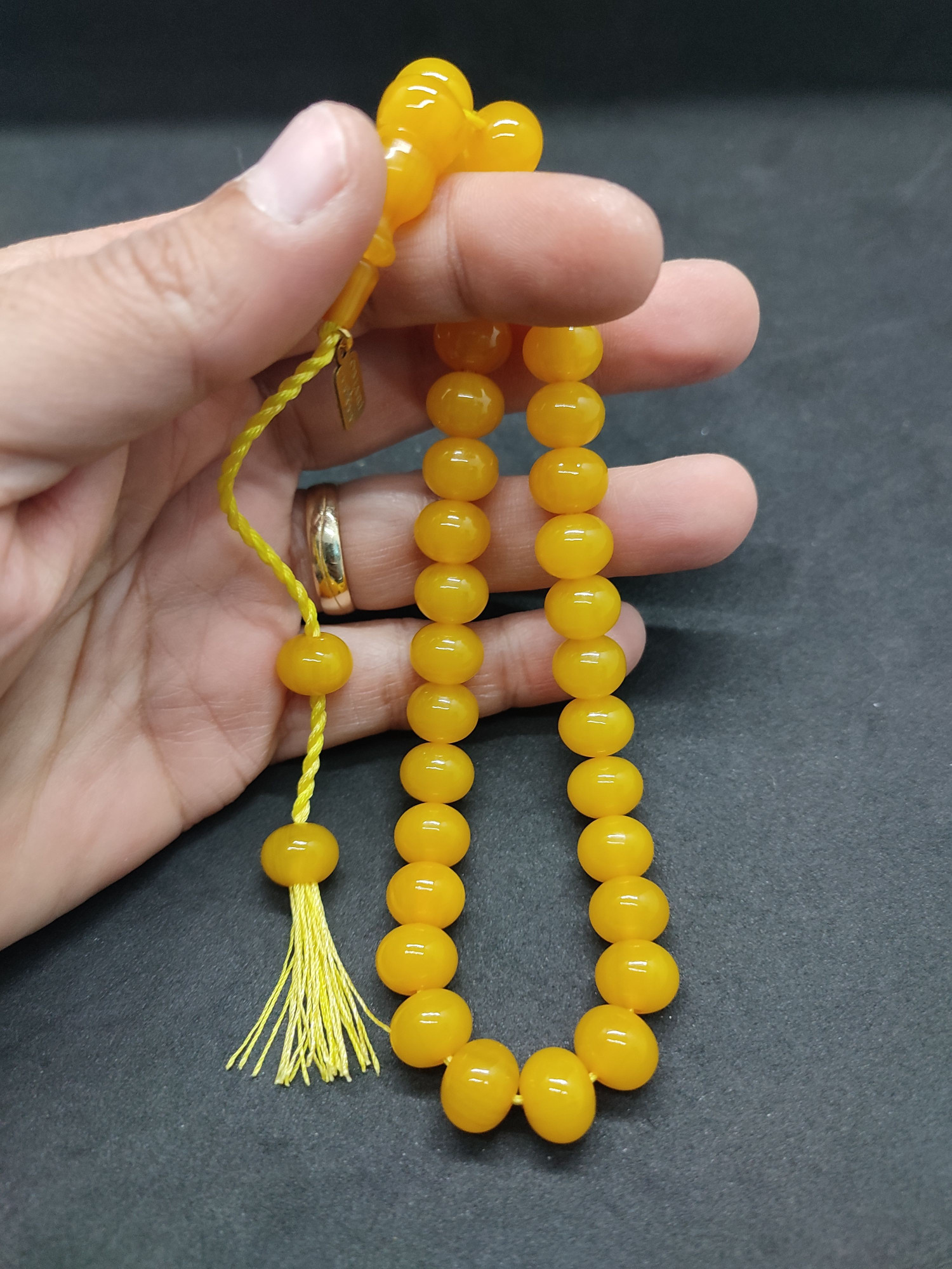 Osama Omari Usta Eseri 50 Yaşında Horoz İmame Havşalı Alman Faturan Tesbih Sertifikalı 9709 küçük resim 5