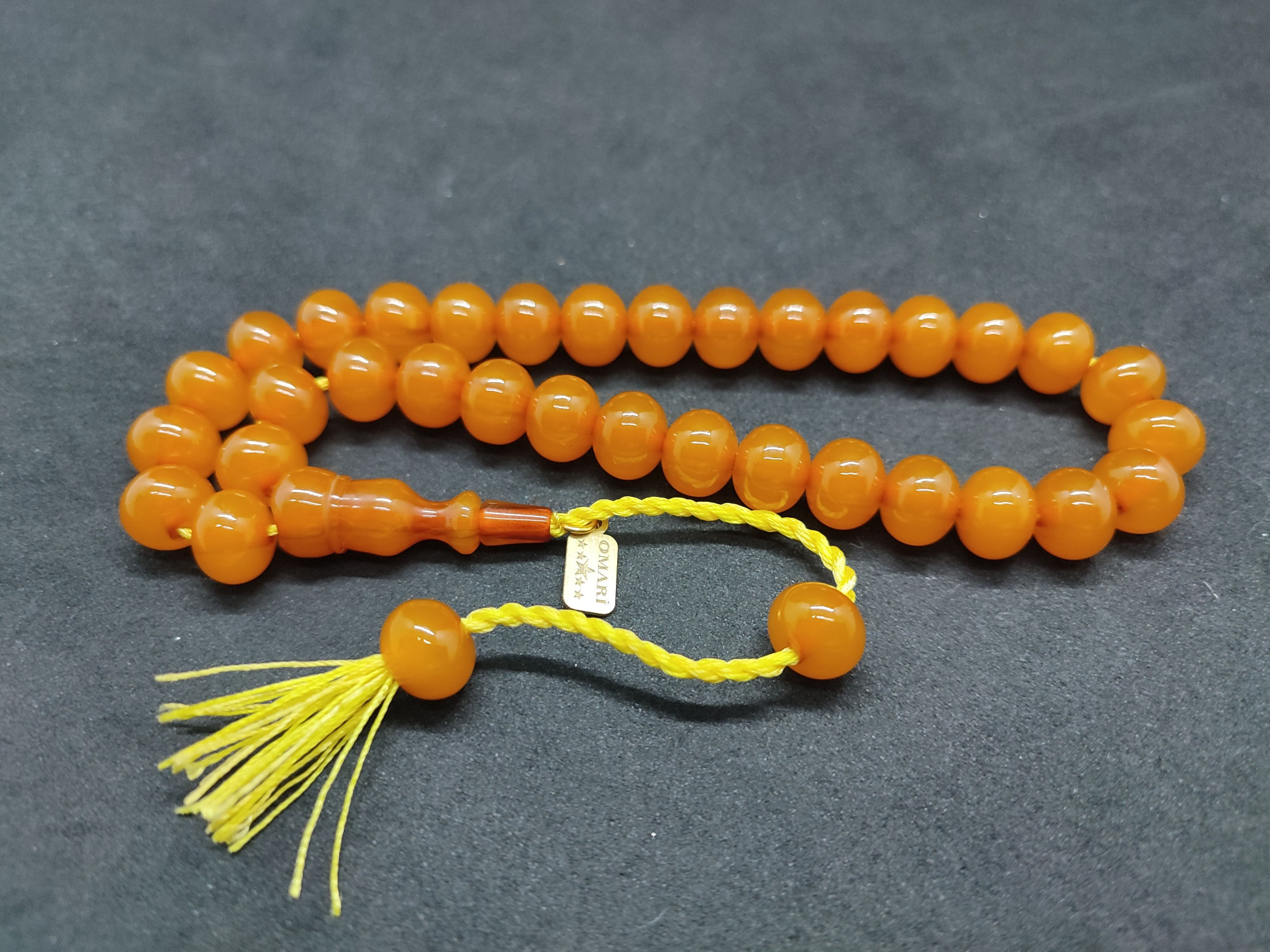 Osama Omari Usta Eseri 50 Yaşında Horoz İmame Havşalı Alman Faturan Tesbih Sertifikalı 9710 küçük resim 2