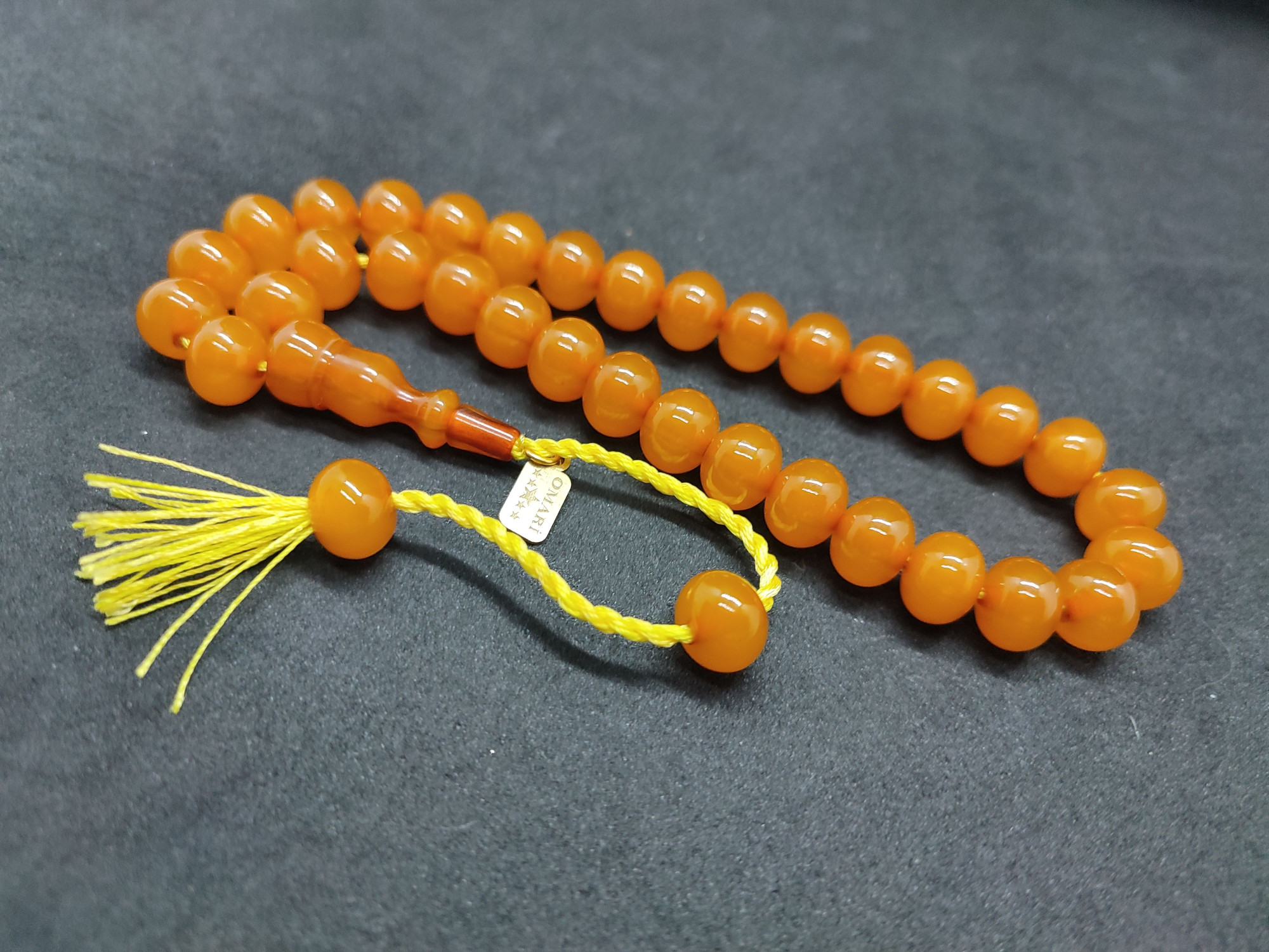 Osama Omari Usta Eseri 50 Yaşında Horoz İmame Havşalı Alman Faturan Tesbih Sertifikalı 9710 küçük resim 4