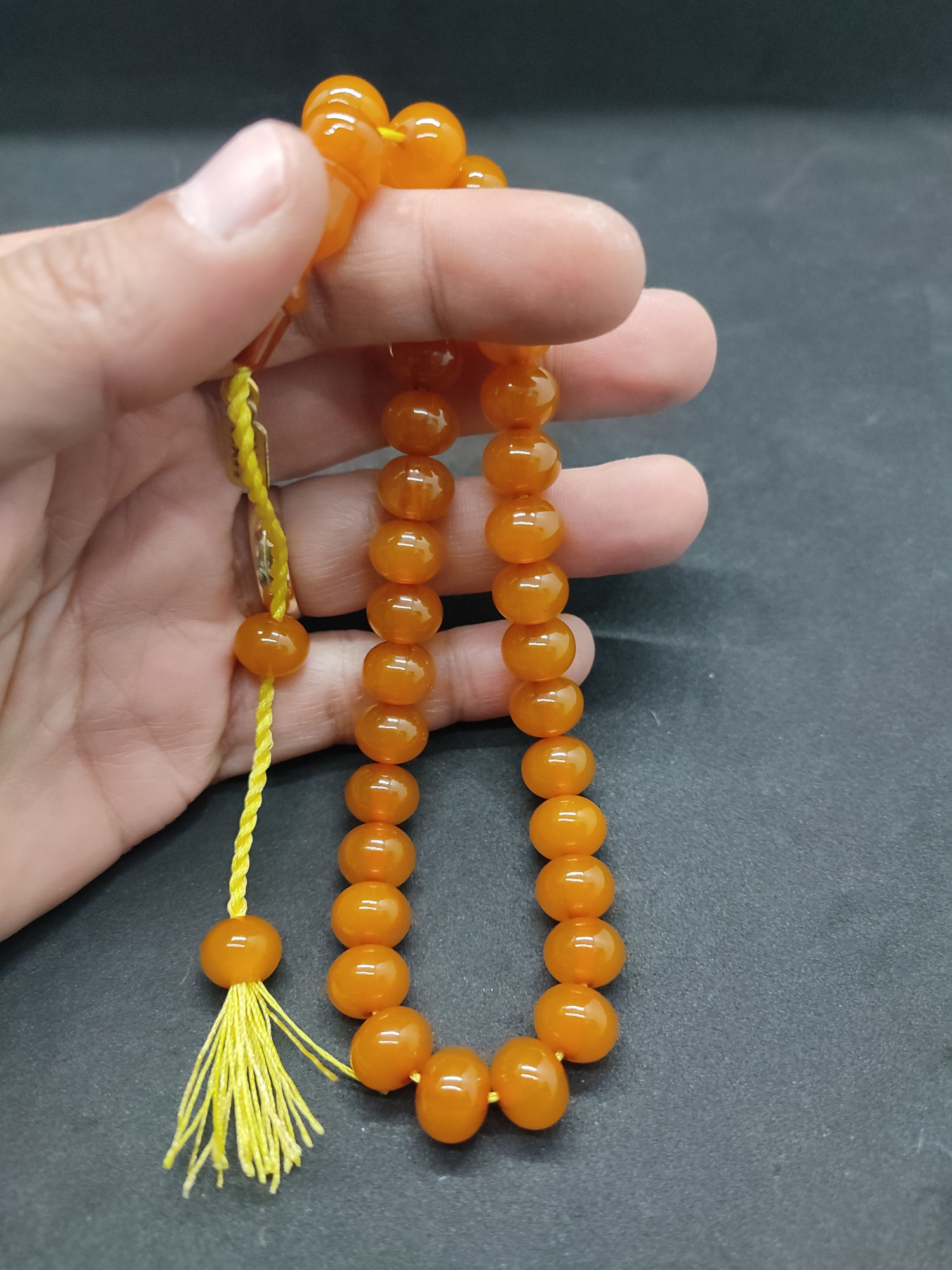 Osama Omari Usta Eseri 50 Yaşında Horoz İmame Havşalı Alman Faturan Tesbih Sertifikalı 9710 küçük resim 5