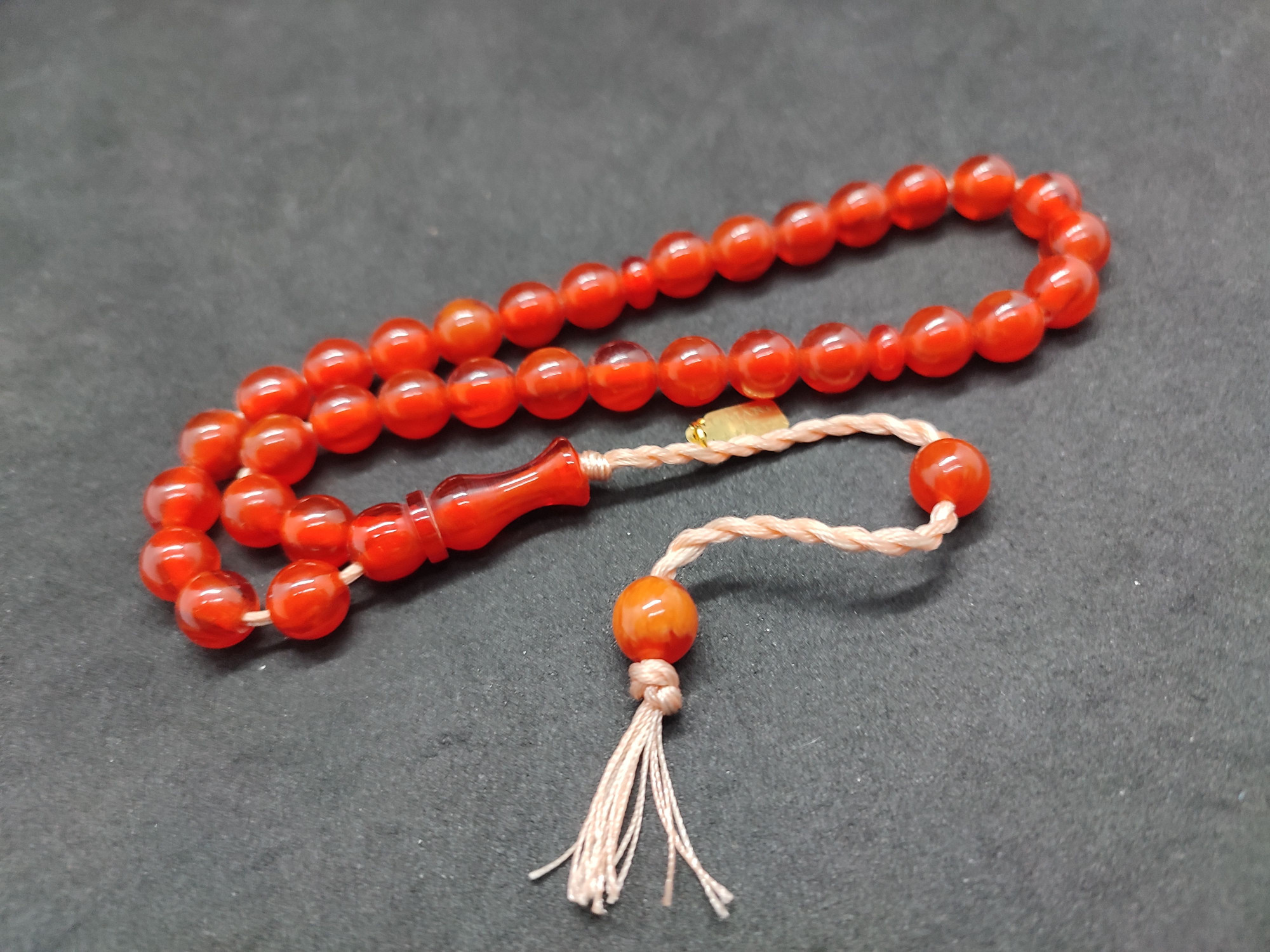 Osama Omari Usta Eseri 50 Yaşında Horoz İmame Havşalı Alman Faturan Tesbih Sertifikalı 9711 küçük resim 2