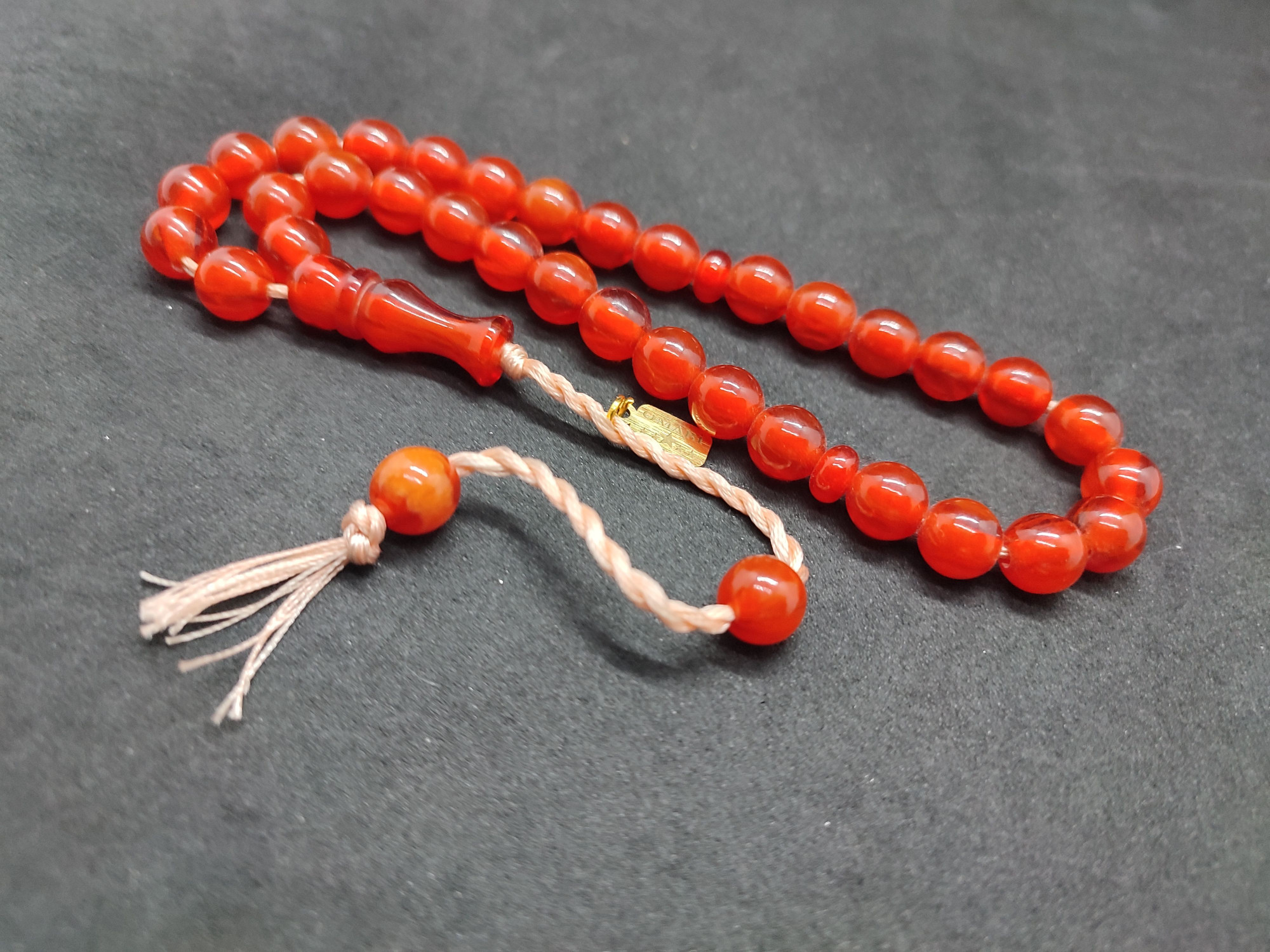 Osama Omari Usta Eseri 50 Yaşında Horoz İmame Havşalı Alman Faturan Tesbih Sertifikalı 9711 küçük resim 4