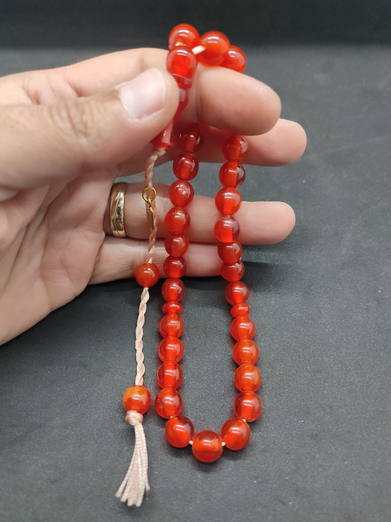 Osama Omari Usta Eseri 50 Yaşında Horoz İmame Havşalı Alman Faturan Tesbih Sertifikalı 9711 küçük resim 5