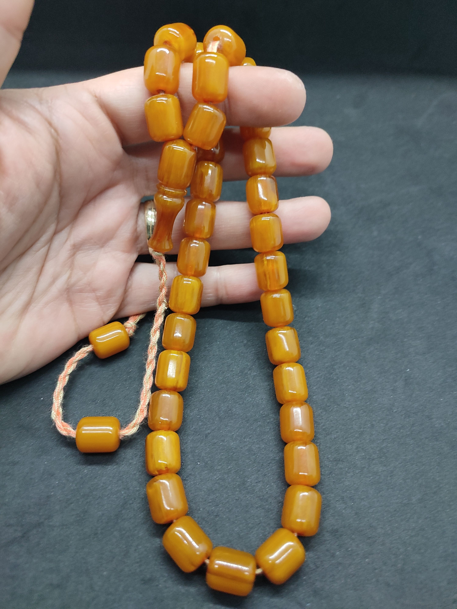 Osama Omari Usta Eseri 50 Yaşında Horoz İmame Havşalı Alman Faturan Tesbih Sertifikalı 9712 küçük resim 3