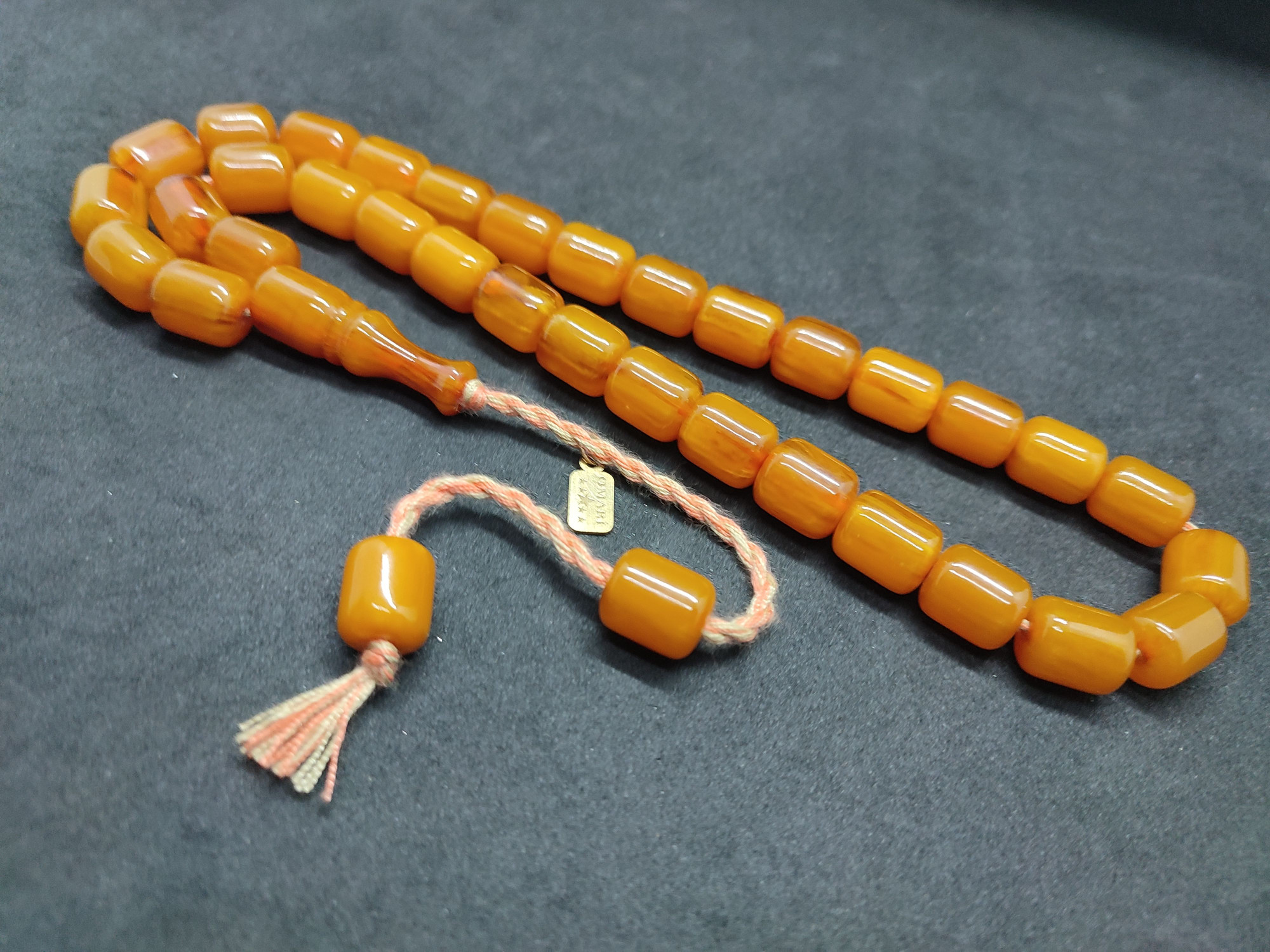 Osama Omari Usta Eseri 50 Yaşında Horoz İmame Havşalı Alman Faturan Tesbih Sertifikalı 9712 küçük resim 4