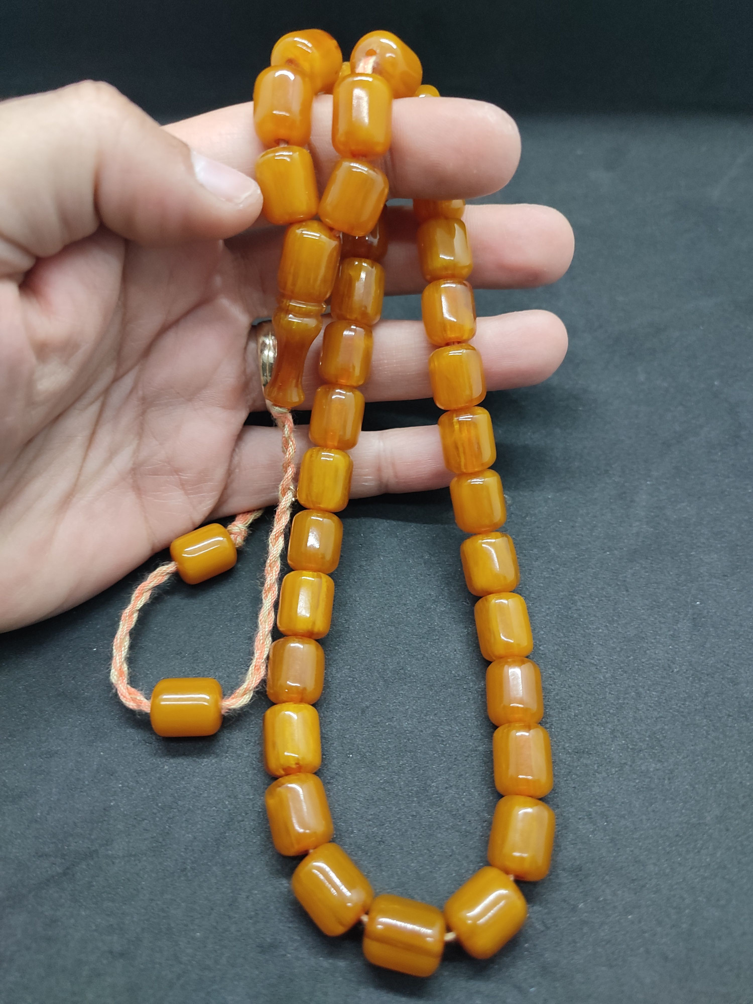 Osama Omari Usta Eseri 50 Yaşında Horoz İmame Havşalı Alman Faturan Tesbih Sertifikalı 9712 küçük resim 5