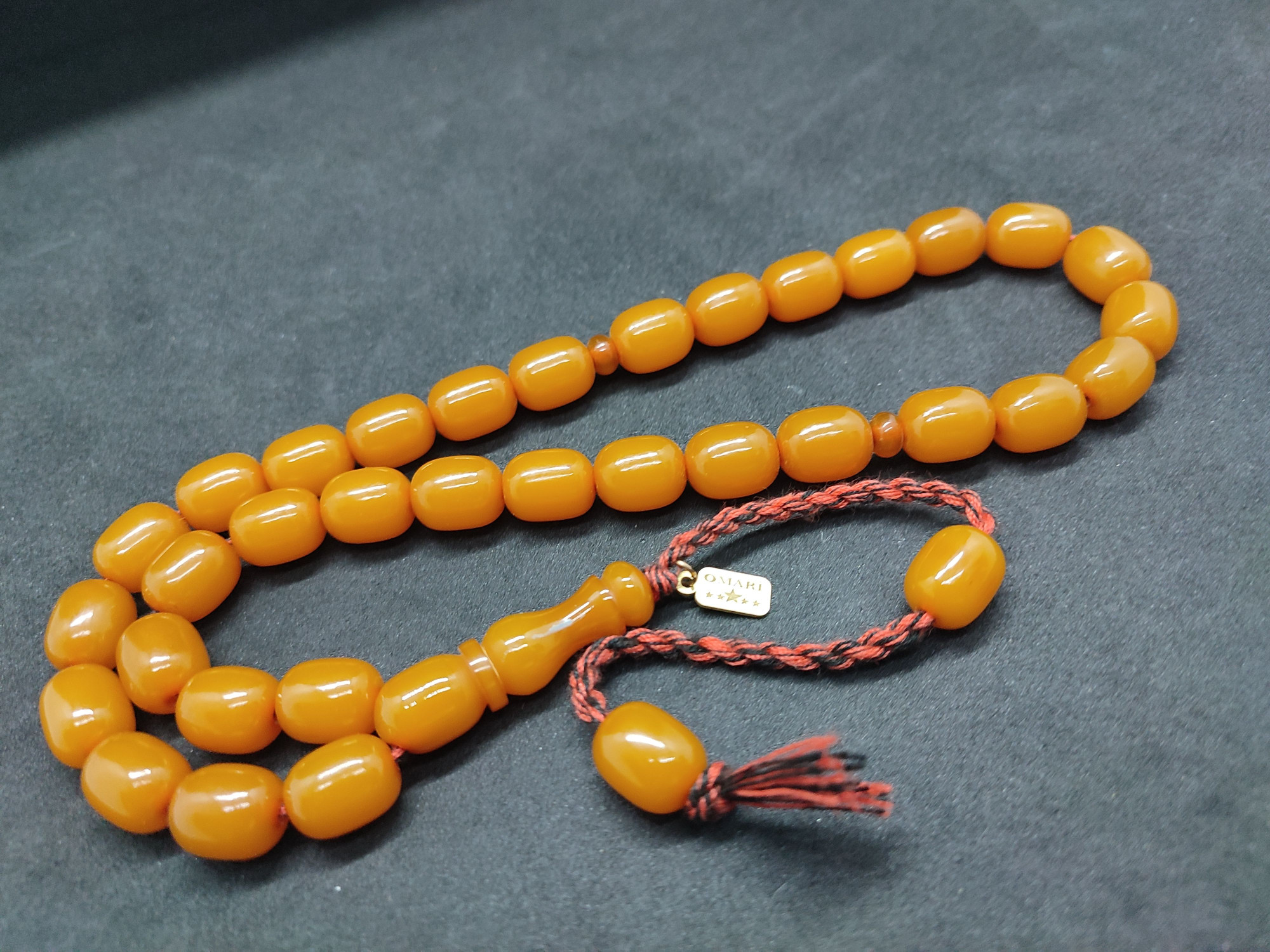 Osama Omari Usta Eseri 50 Yaşında Horoz İmame Havşalı Alman Faturan Tesbih Sertifikalı 9713 küçük resim 2