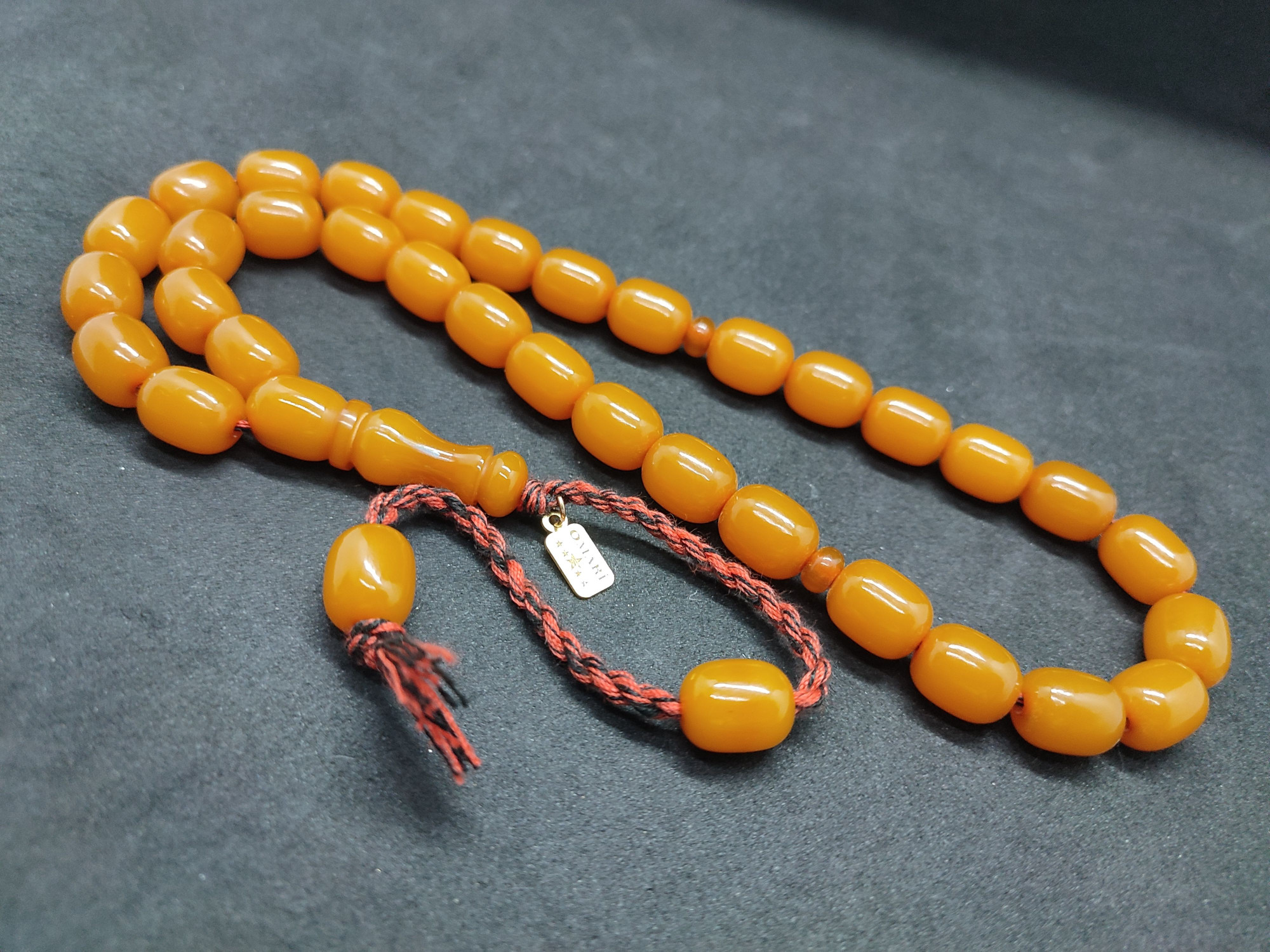 Osama Omari Usta Eseri 50 Yaşında Horoz İmame Havşalı Alman Faturan Tesbih Sertifikalı 9713 küçük resim 4