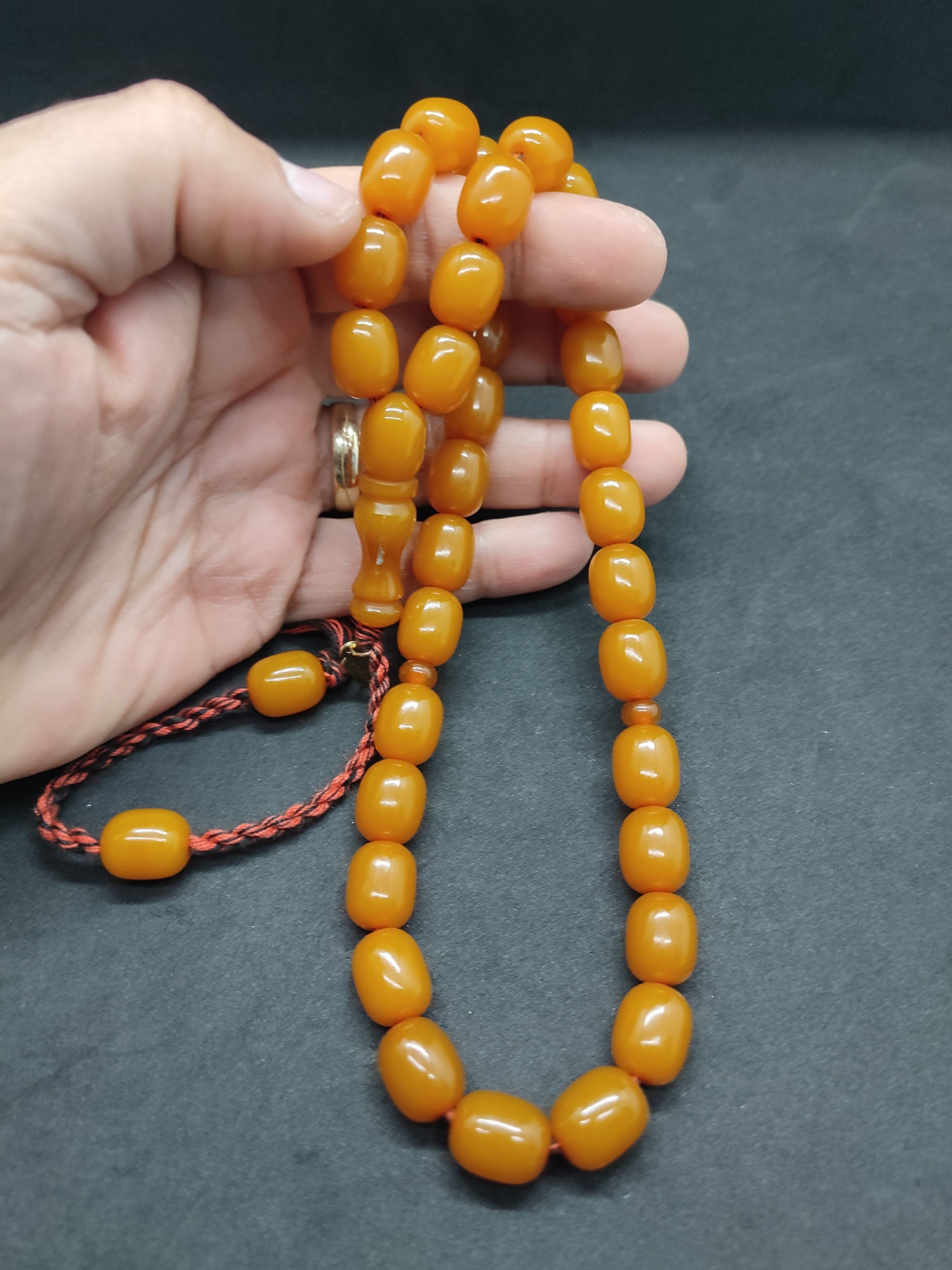 Osama Omari Usta Eseri 50 Yaşında Horoz İmame Havşalı Alman Faturan Tesbih Sertifikalı 9713 küçük resim 5