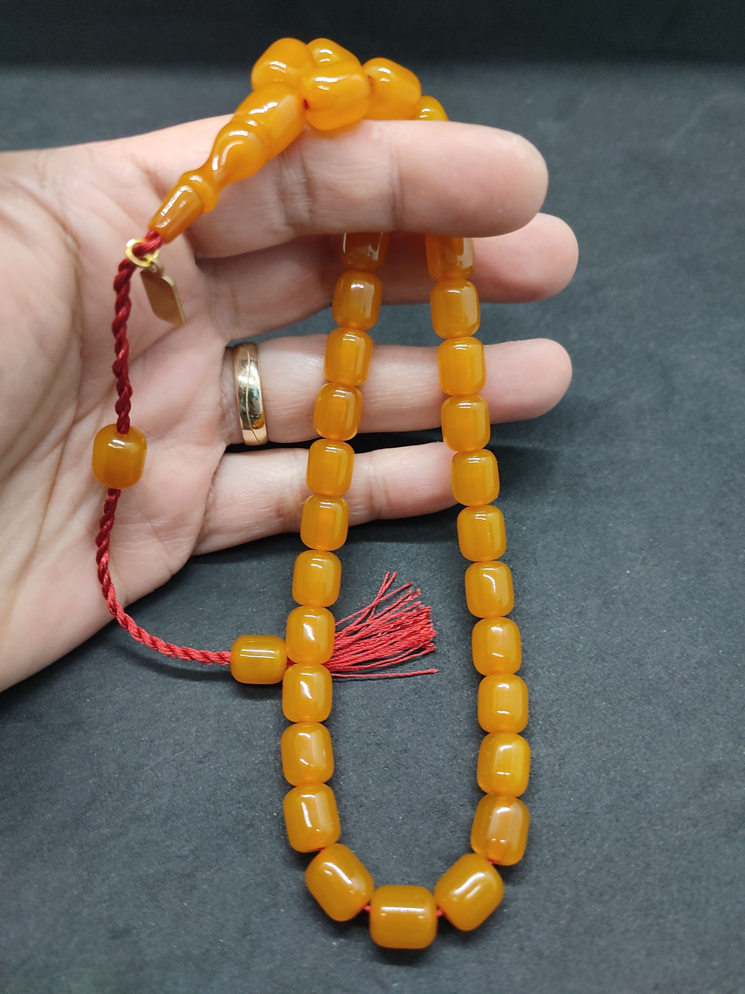 Osama Omari Usta Eseri 50 Yaşında Horoz İmame Havşalı Alman Faturan Tesbih Sertifikalı 9714 küçük resim 4