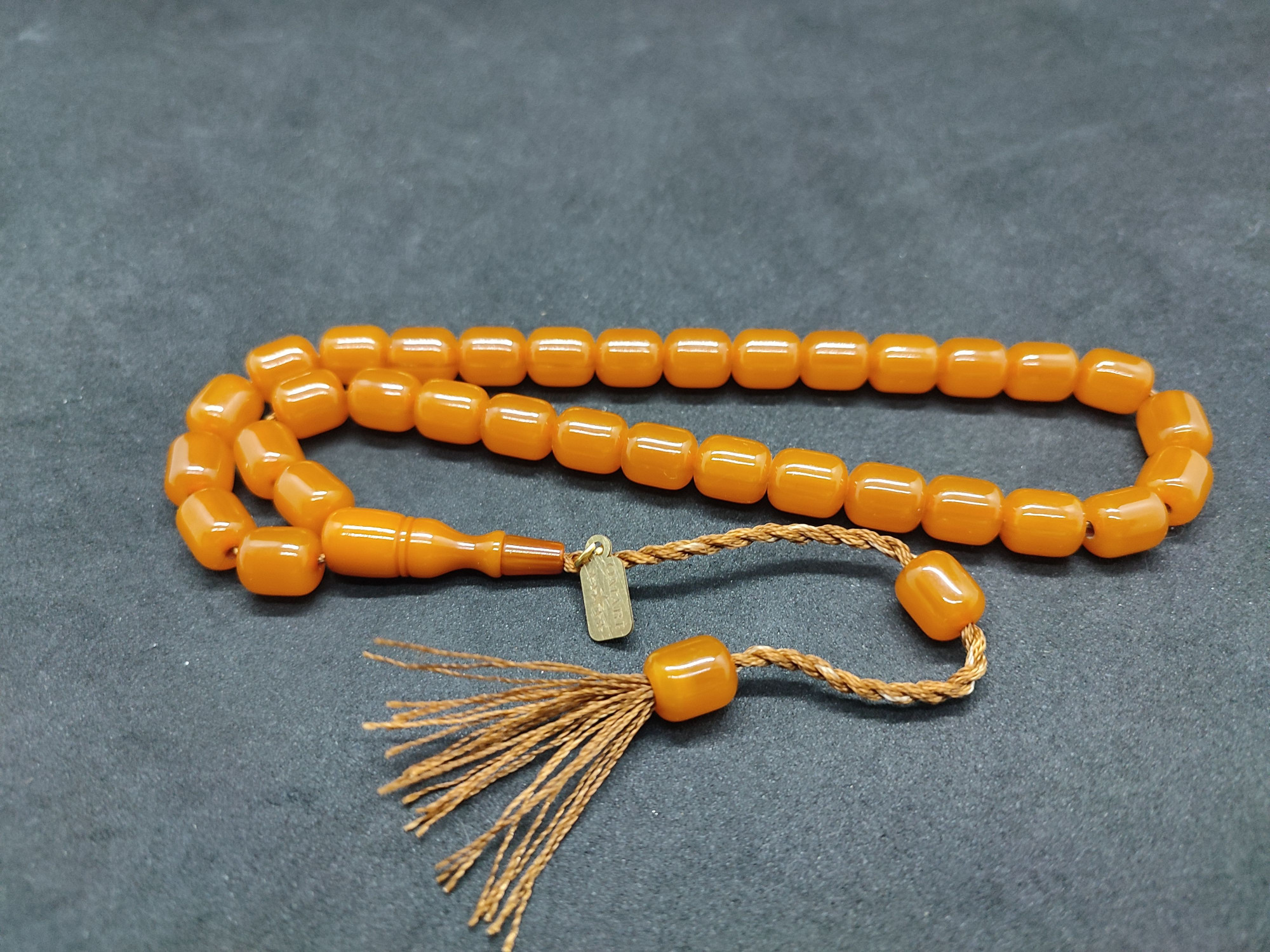 Osama Omari Usta Eseri 50 Yaşında Horoz İmame Havşalı Alman Faturan Tesbih Sertifikalı 9715 küçük resim 2