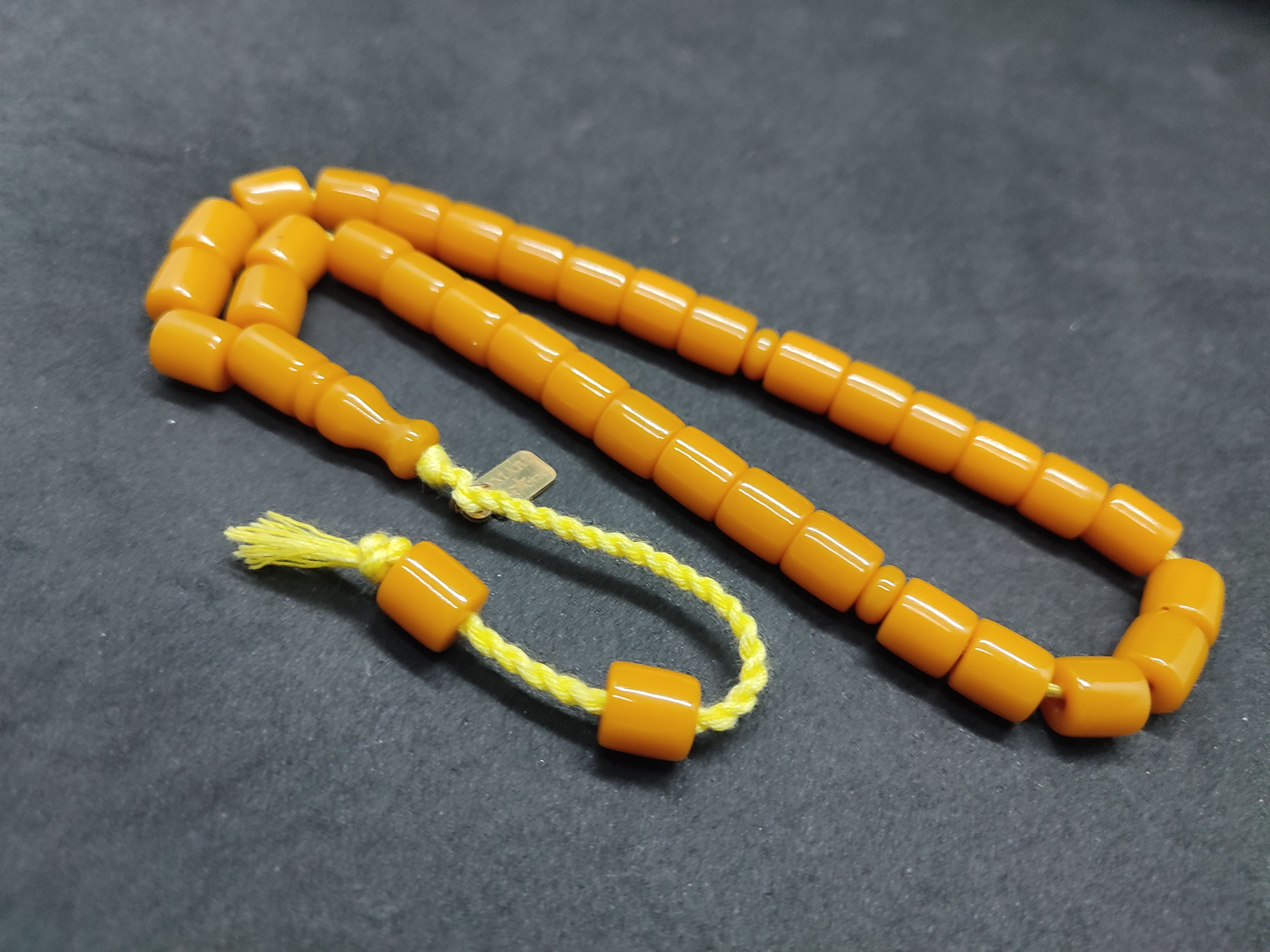 Osama Omari Usta Eseri 50 Yaşında Horoz İmame Havşalı Alman Faturan Tesbih Sertifikalı 9716 küçük resim 3