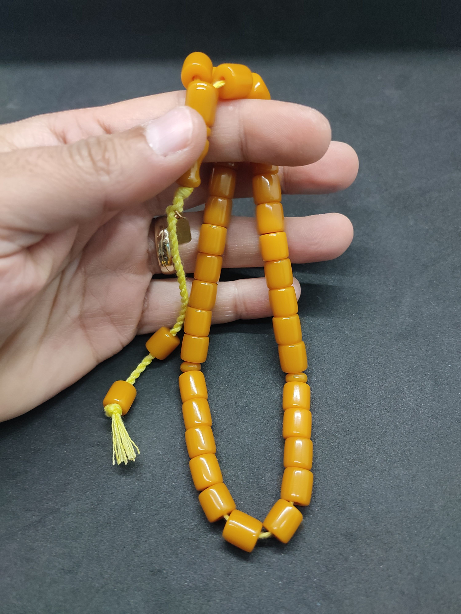 Osama Omari Usta Eseri 50 Yaşında Horoz İmame Havşalı Alman Faturan Tesbih Sertifikalı 9716 küçük resim 5