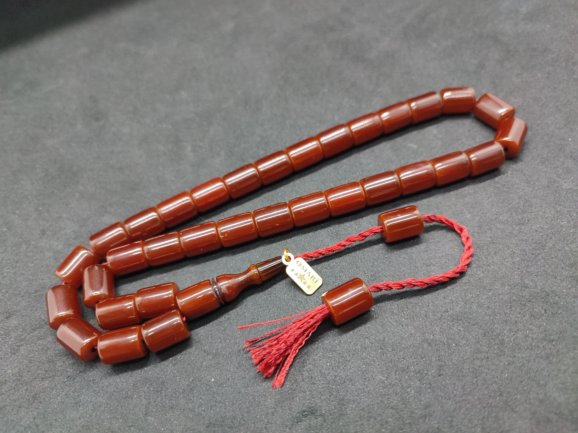 Osama Omari Usta Eseri 50 Yaşında Horoz İmame Havşalı Alman Faturan Tesbih Sertifikalı 9717 küçük resim 2