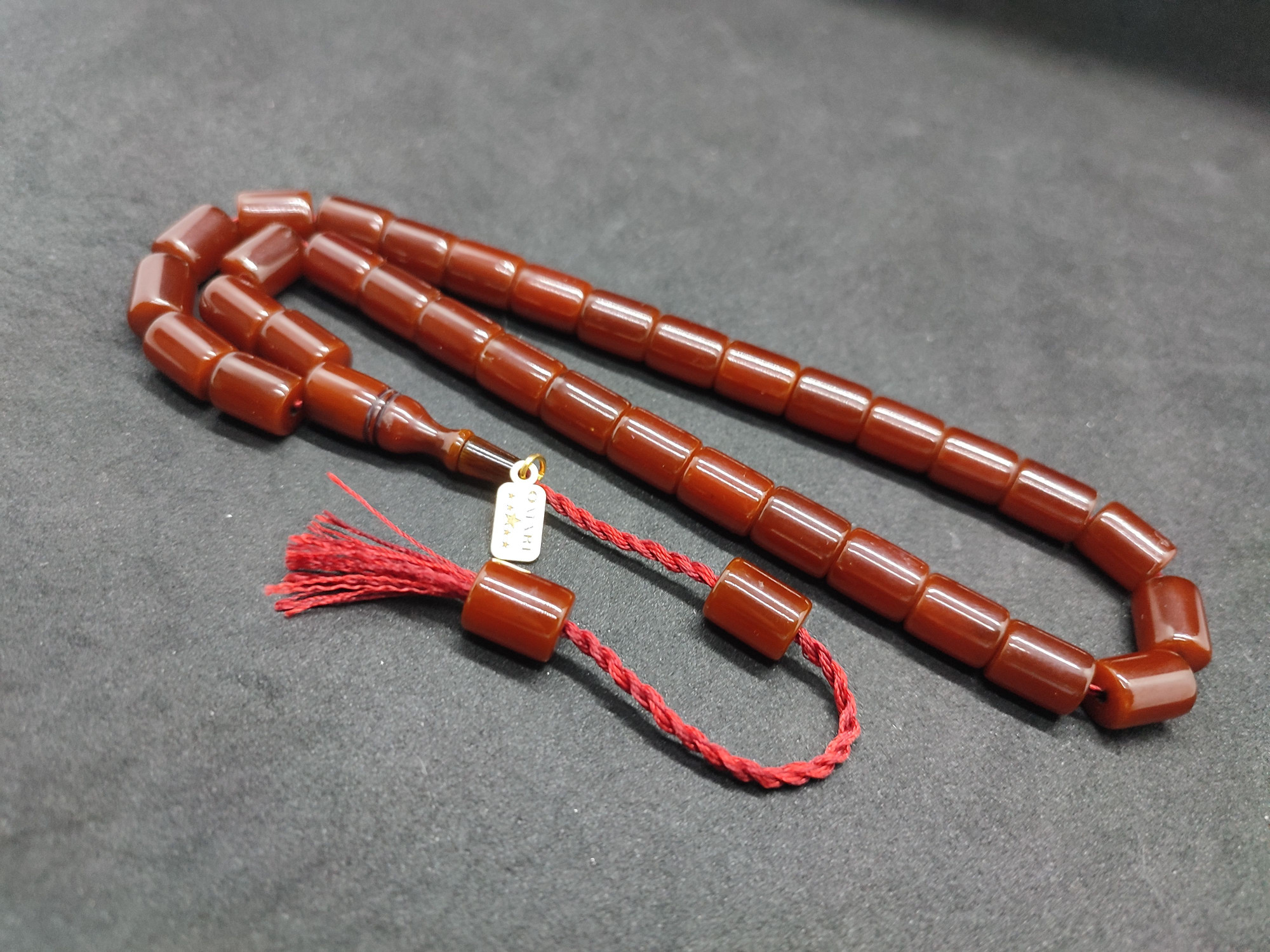 Osama Omari Usta Eseri 50 Yaşında Horoz İmame Havşalı Alman Faturan Tesbih Sertifikalı 9717 küçük resim 4