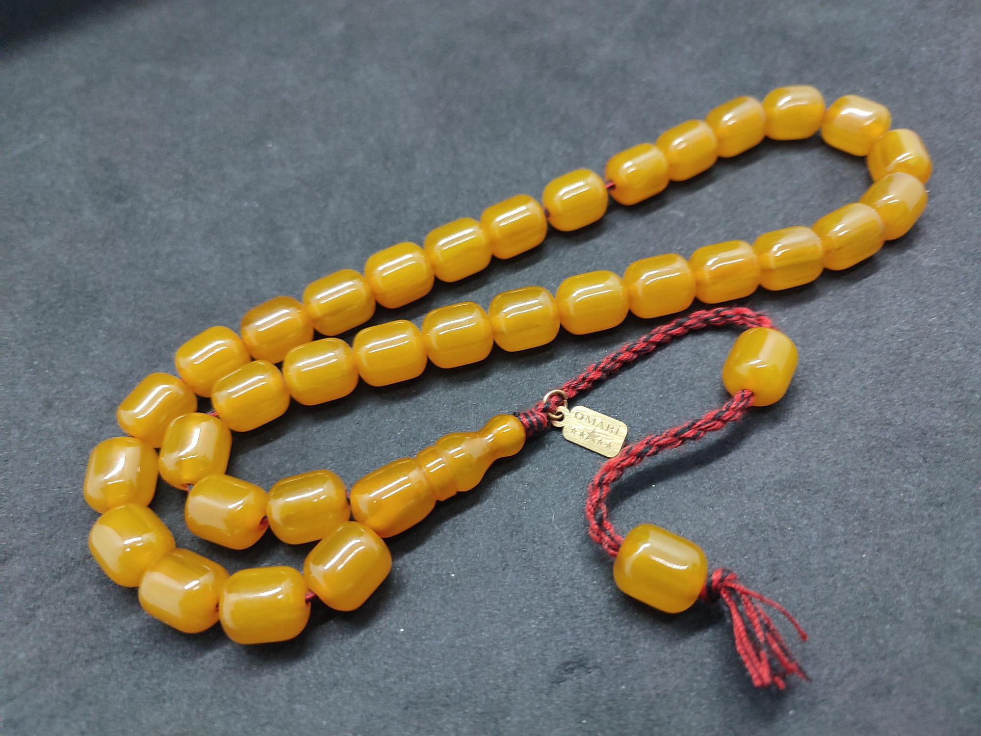 Osama Omari Usta Eseri 50 Yaşında Horoz İmame Havşalı Alman Faturan Tesbih Sertifikalı 9719 küçük resim 2