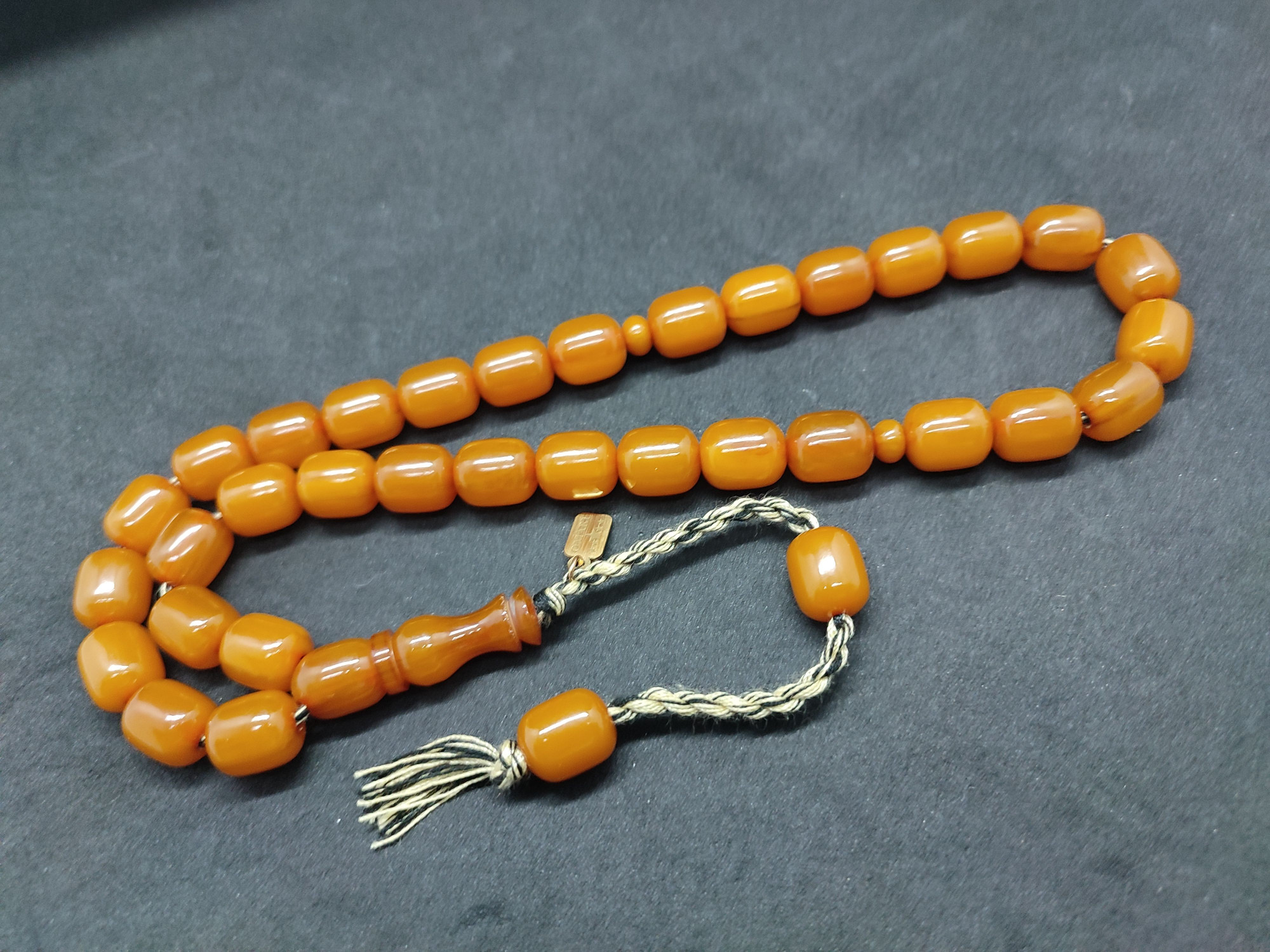 Osama Omari Usta Eseri 50 Yaşında Horoz İmame Havşalı Alman Faturan Tesbih Sertifikalı 9720 küçük resim 2