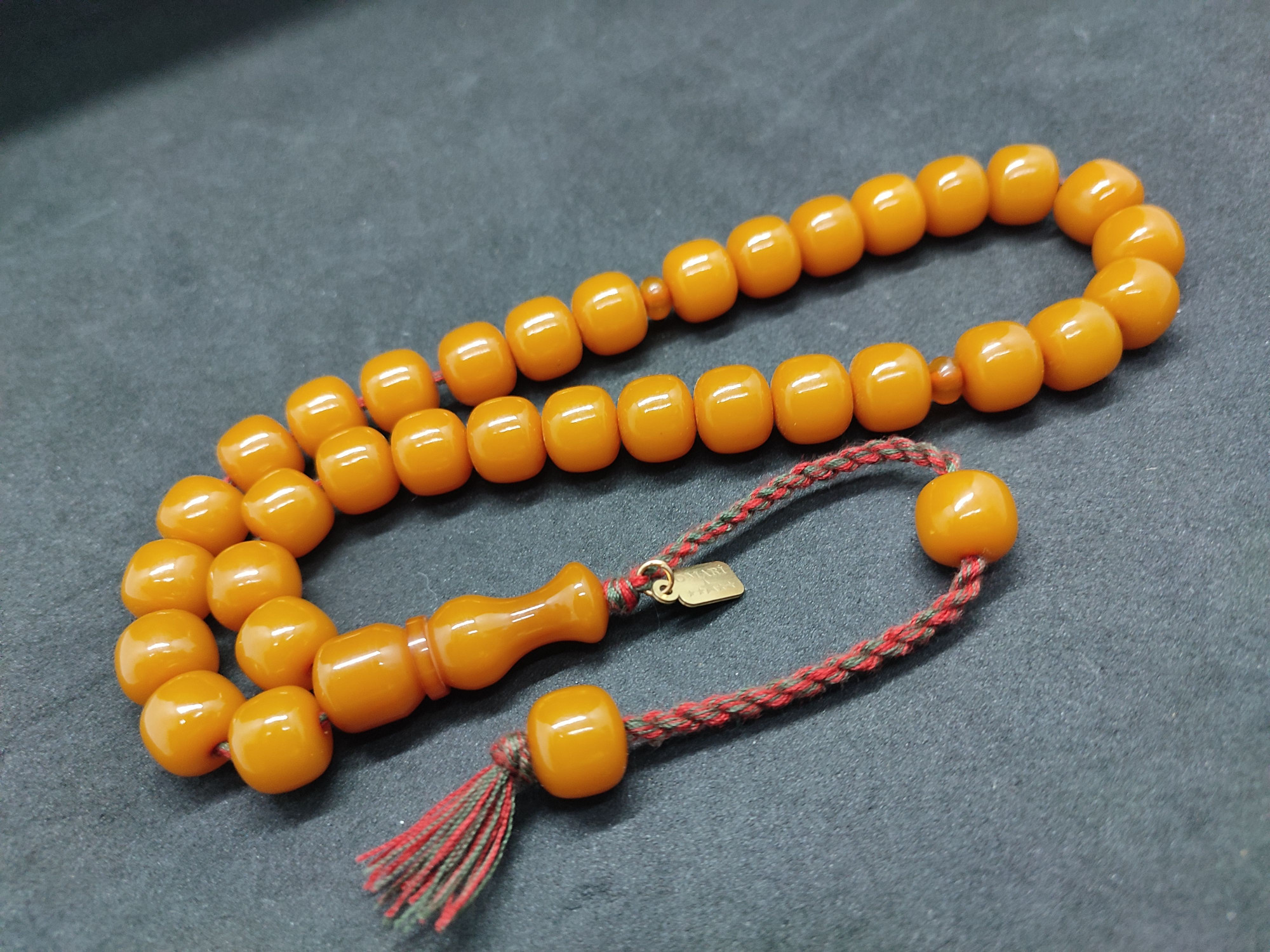 Osama Omari Usta Eseri 50 Yaşında Horoz İmame Havşalı Alman Faturan Tesbih Sertifikalı 9721 küçük resim 2