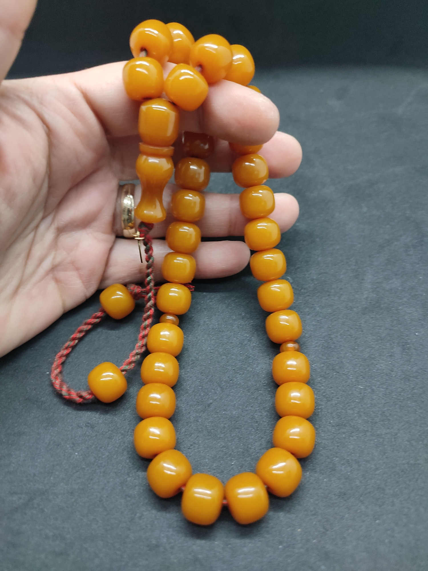 Osama Omari Usta Eseri 50 Yaşında Horoz İmame Havşalı Alman Faturan Tesbih Sertifikalı 9721 küçük resim 3