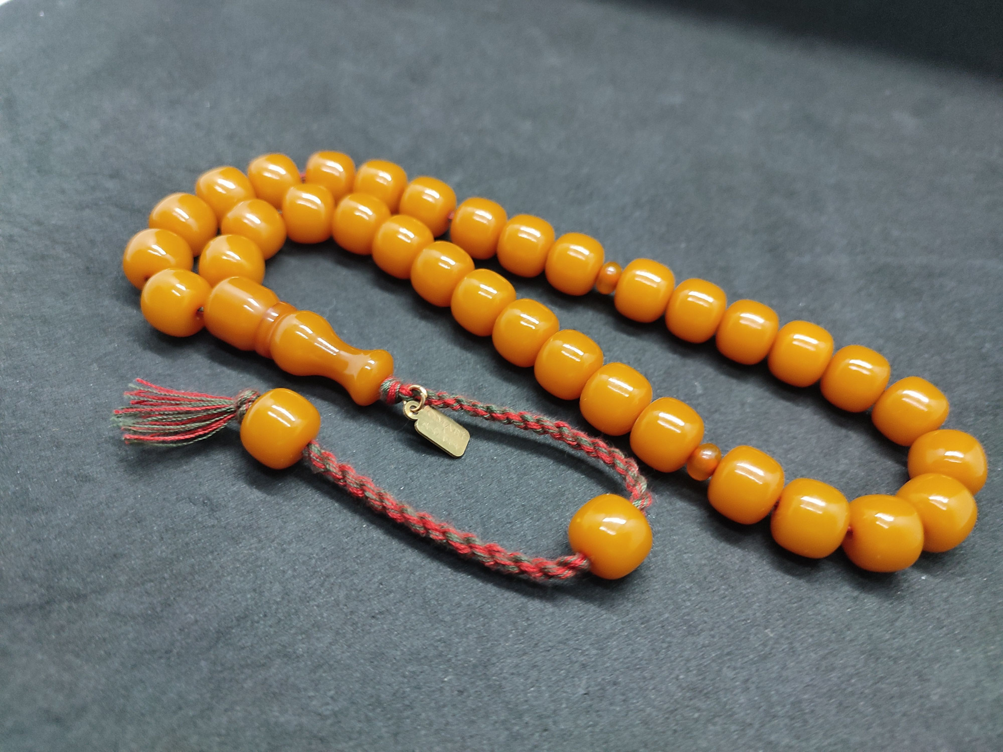 Osama Omari Usta Eseri 50 Yaşında Horoz İmame Havşalı Alman Faturan Tesbih Sertifikalı 9721 küçük resim 4